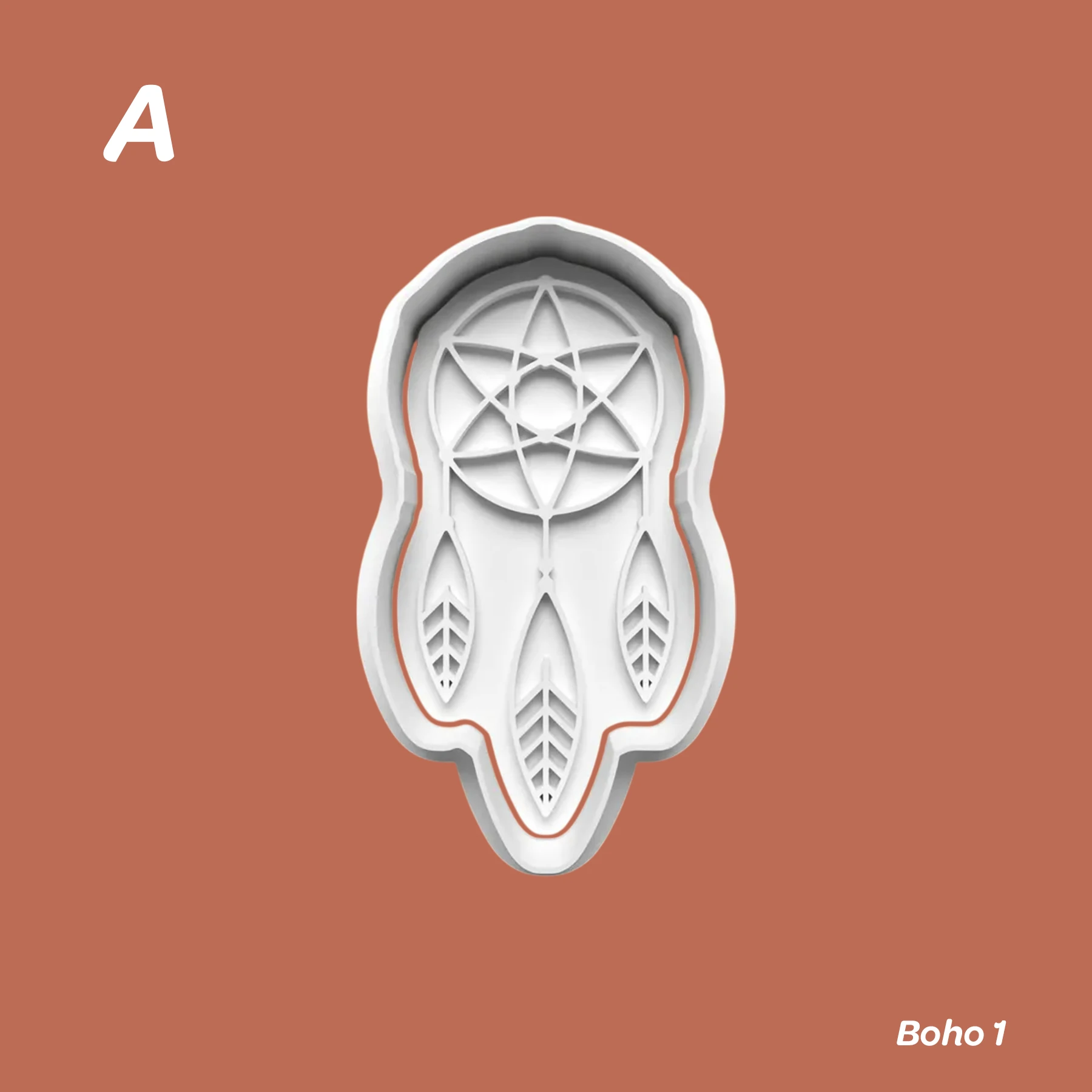 Boho 1 - Kurabiye Kalıbı Damga ve Kesici Set