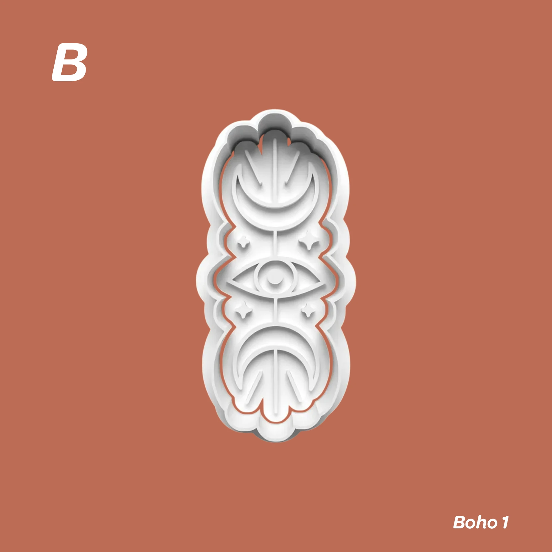 Boho 1 - Kurabiye Kalıbı Damga ve Kesici Set
