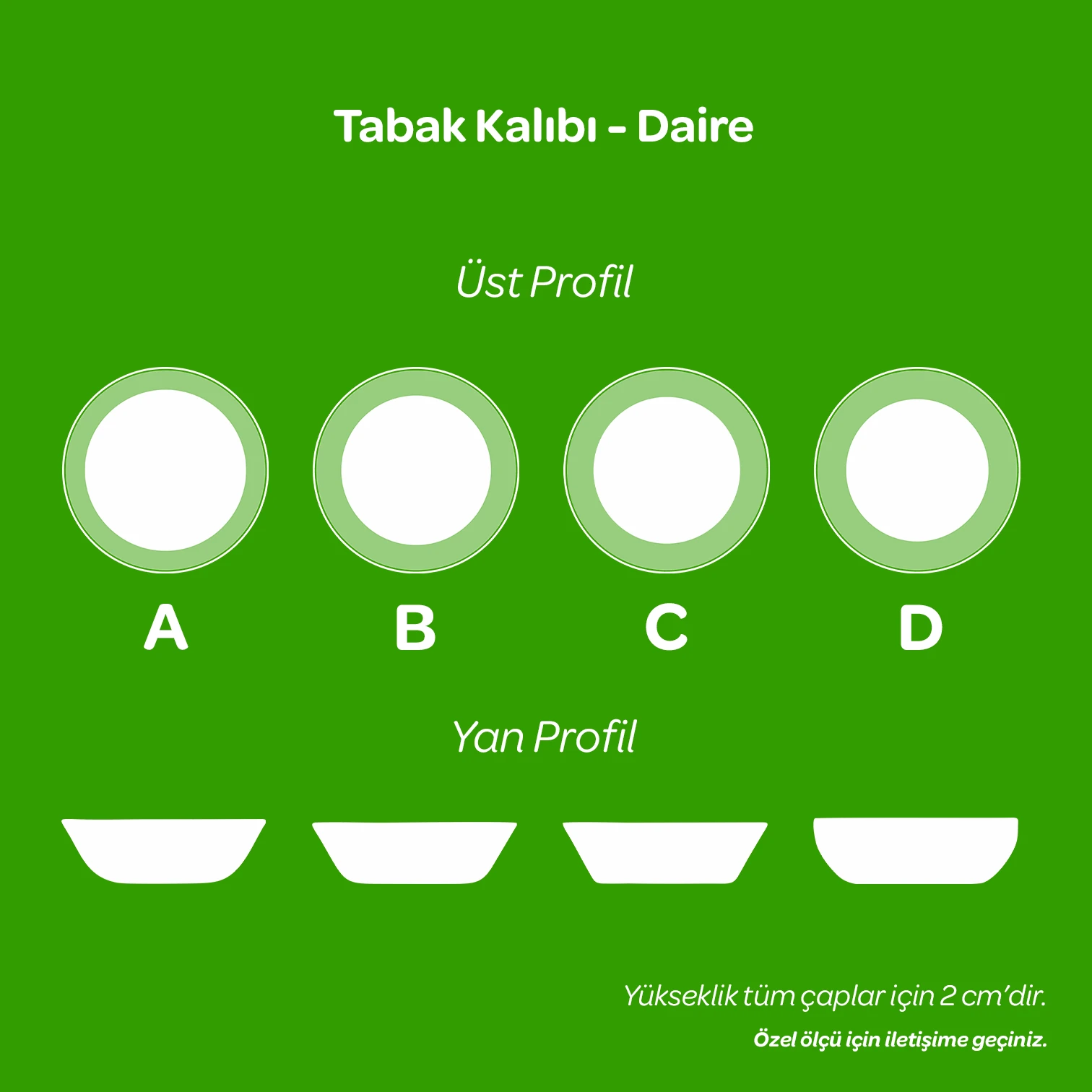 Tabak Kalıbı - Daire