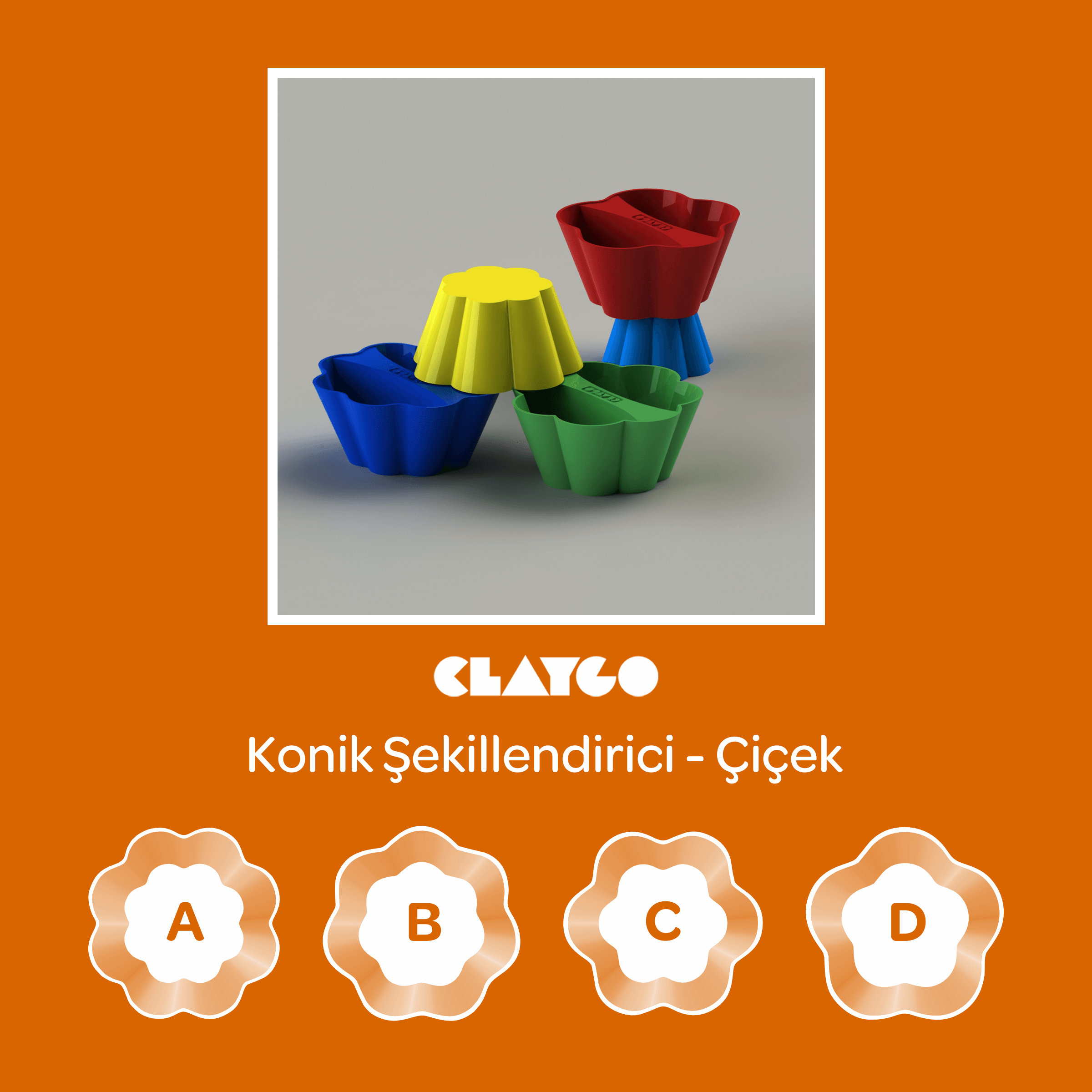 Konik Şekillendirici - Çiçek Modeli