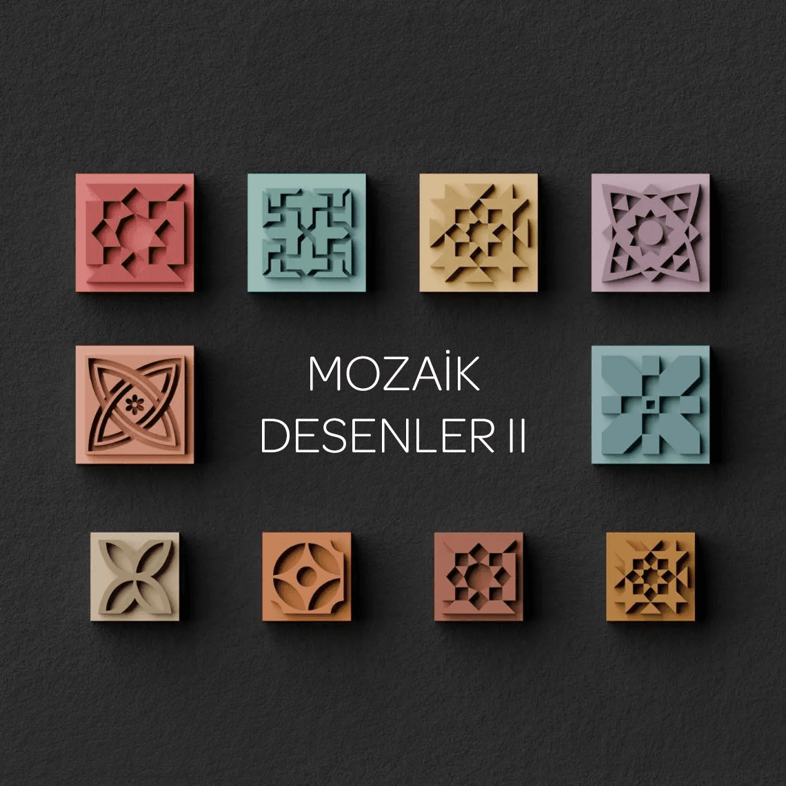Mozaik Desenler II - Mühür ve Kesici Set