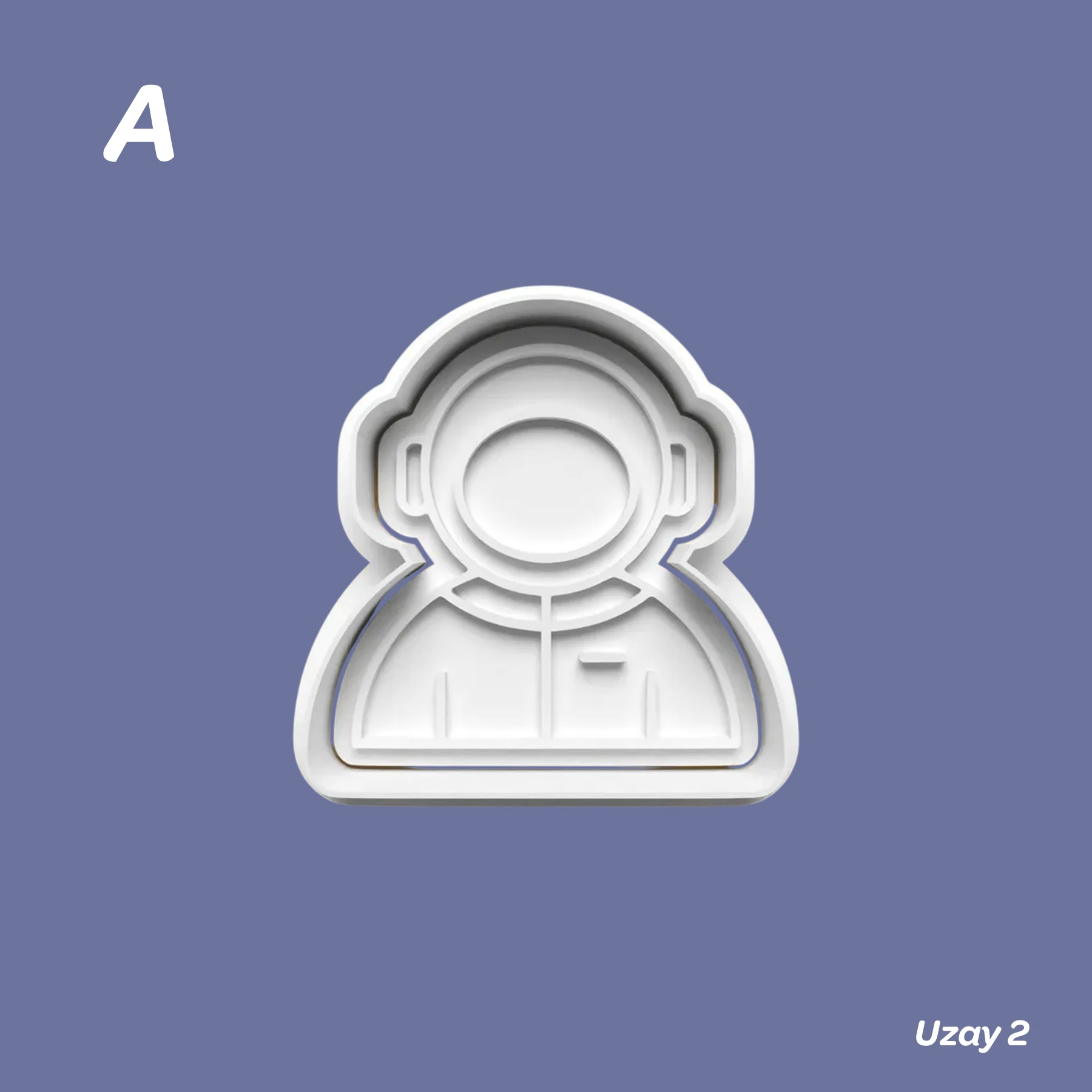 Uzay 2 Serisi - Kurabiye Kalıbı Damga ve Kesici Set