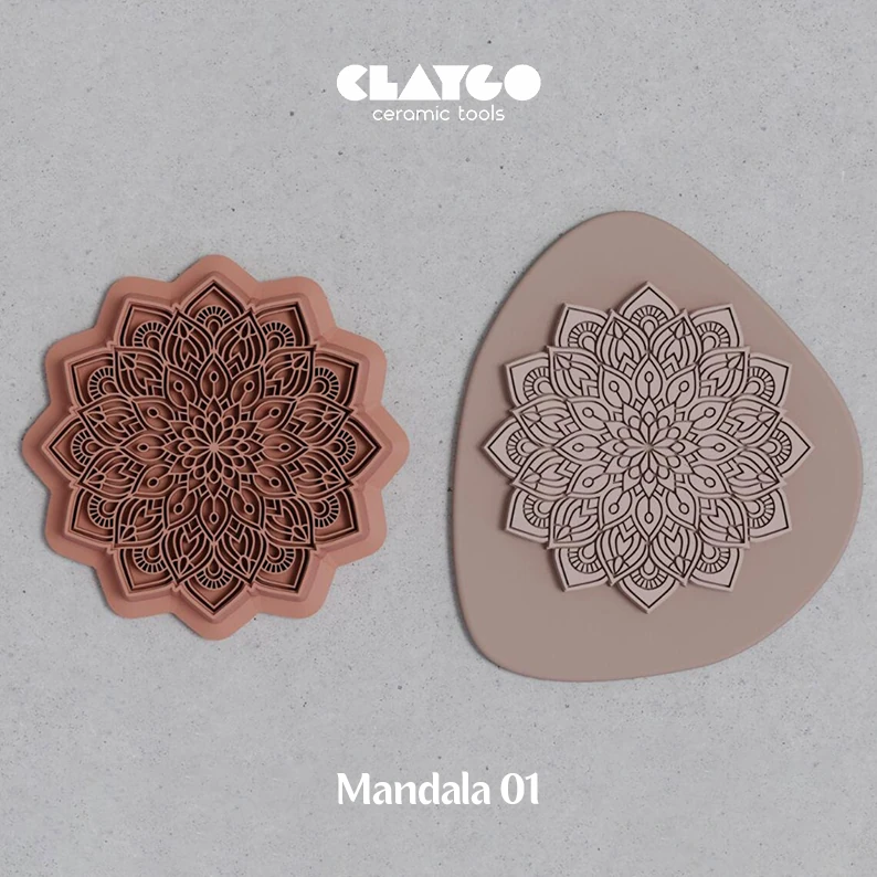 Mandala 01 - Kurabiye Kalıbı Damga ve Kesici Set