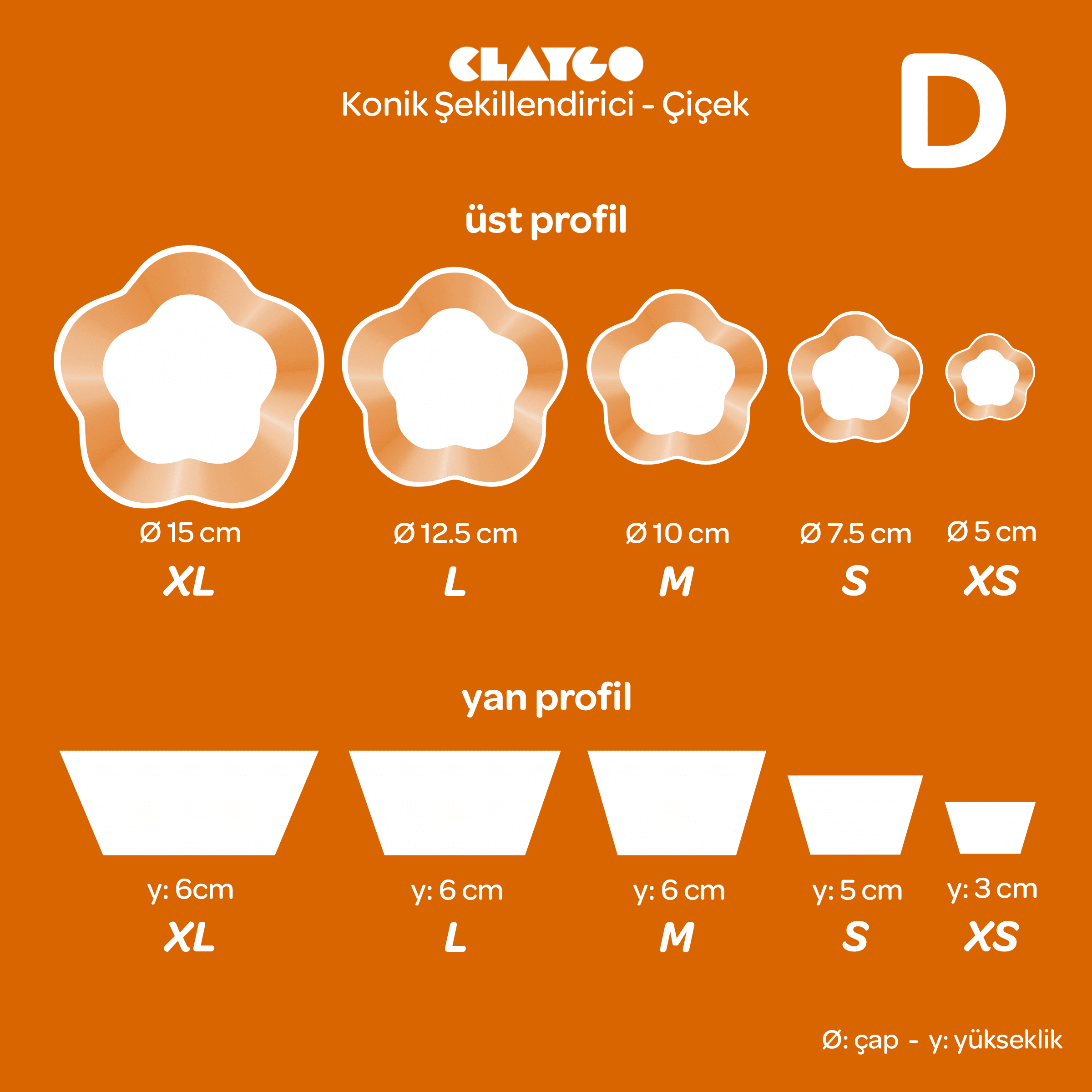 Konik Şekillendirici - Çiçek Modeli