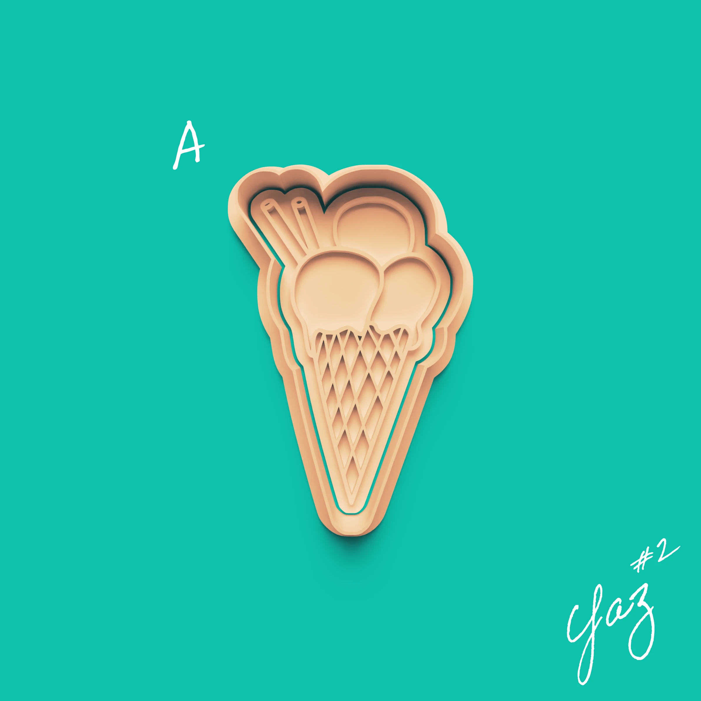 Yaz 2 Serisi Kurabiye Kalıbı Damga ve Kesici Seti