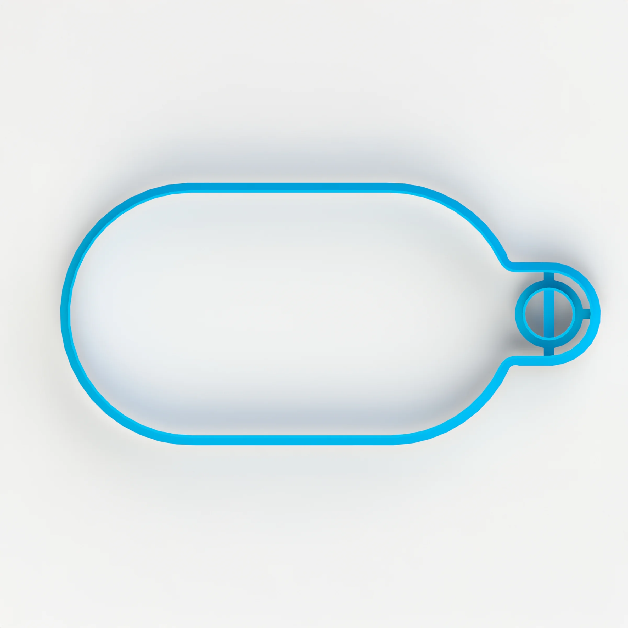 Kesme Tahtası Şablon Kesici 002 - Saplı Oval