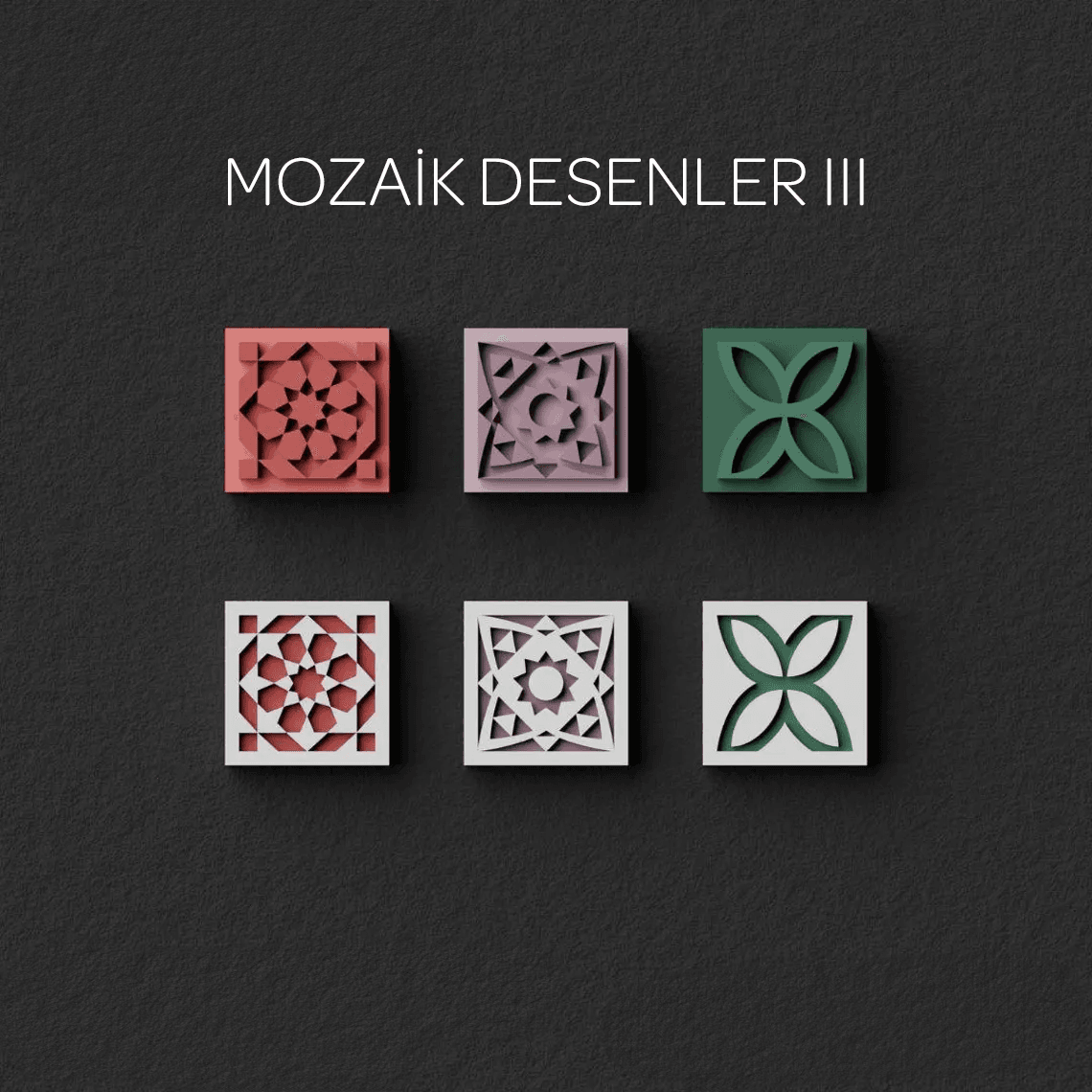Mozaik Desenler III - Mühür ve Kesici Set