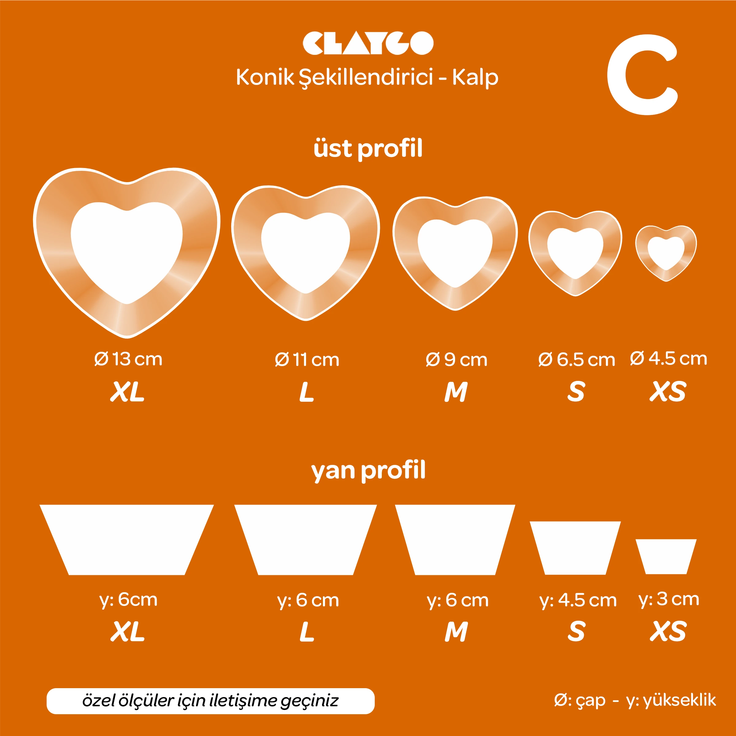 Konik Şekillendirici - Kalp