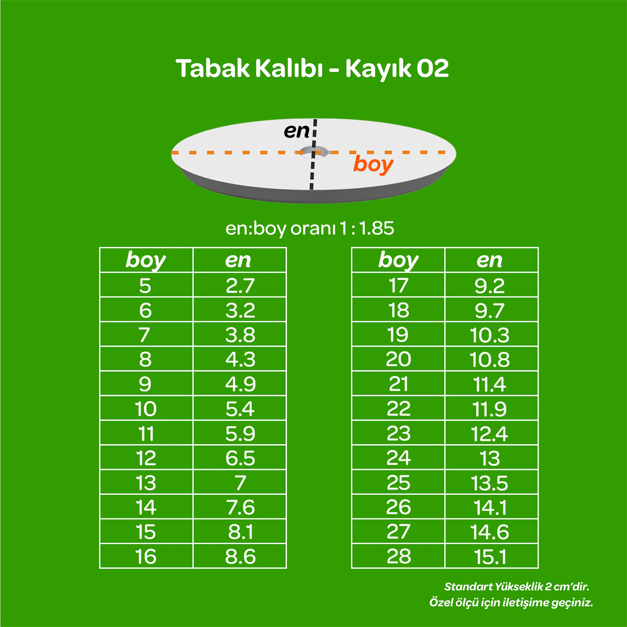 Tabak Kalıbı - Kayık 02