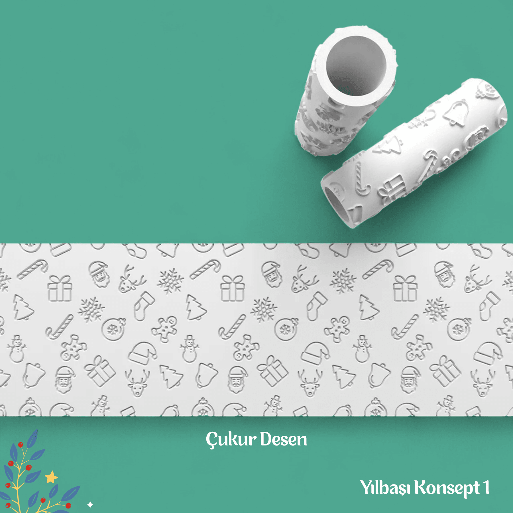 Yılbaşı Konsept 1 - Doku Rulosu