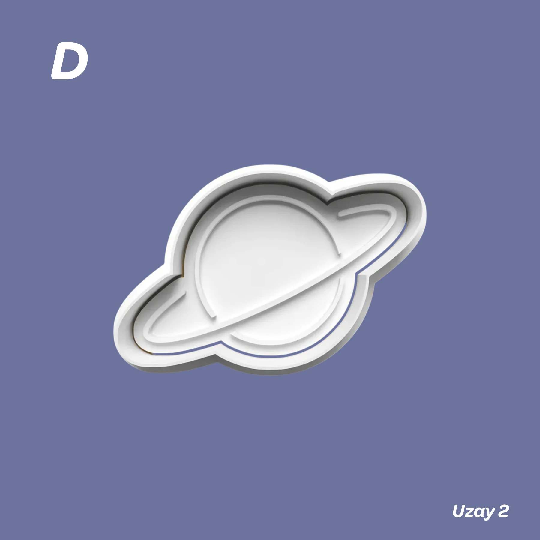 Uzay 2 Serisi - Kurabiye Kalıbı Damga ve Kesici Set