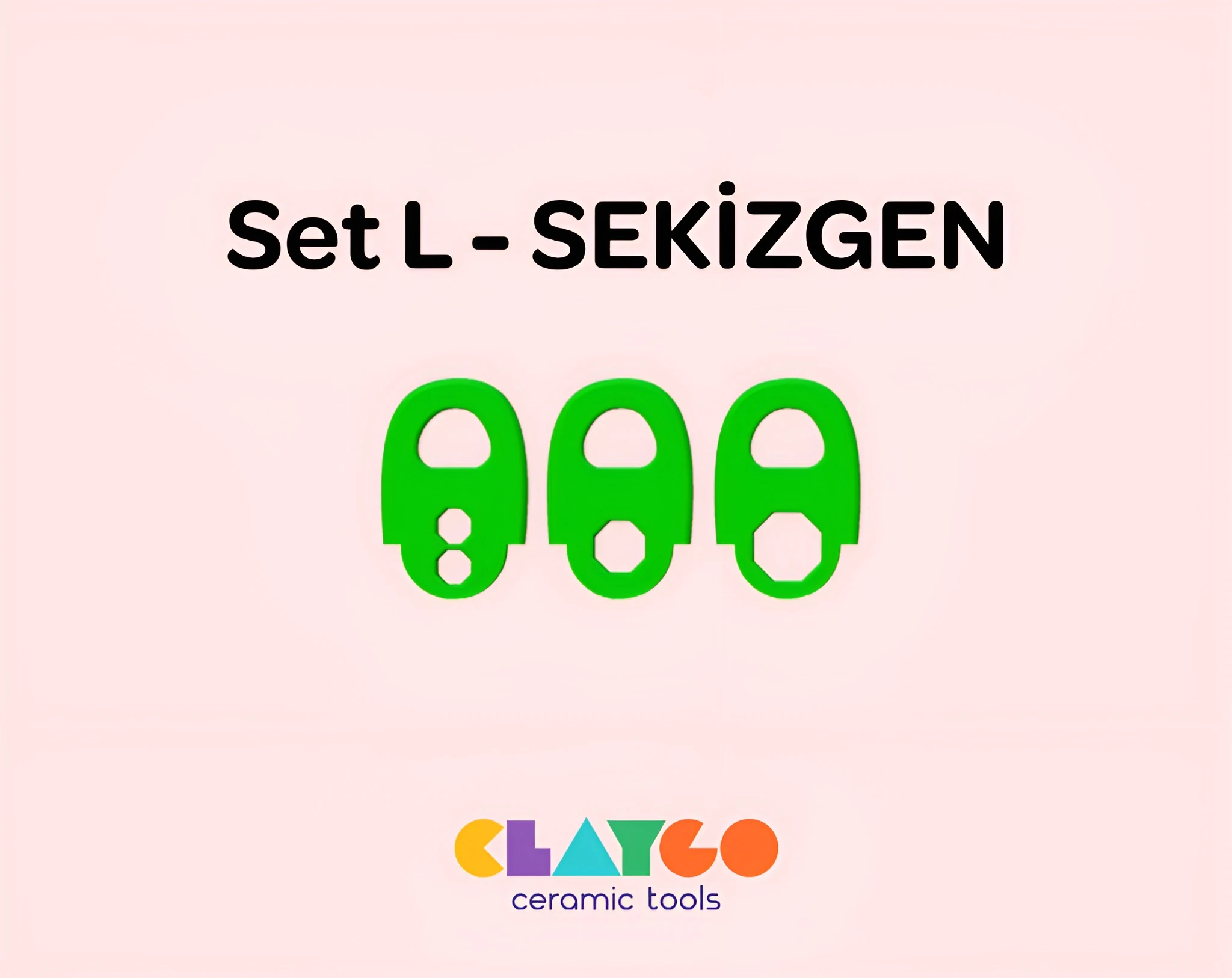 Geometrik Şekillendirici Ağızlar - Masaüstü Çamur Pres Seti için