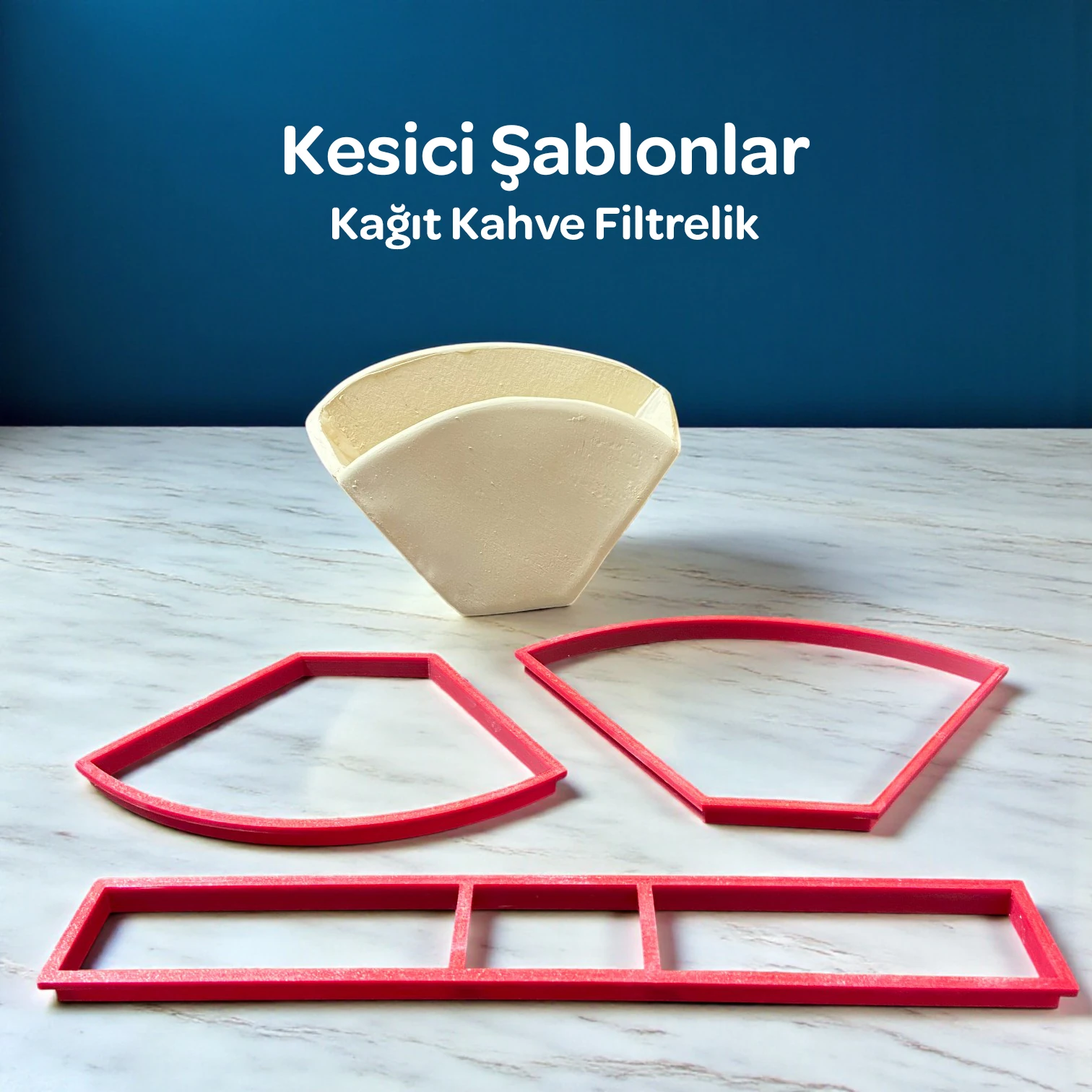 Kağıt Kahve Filtrelik Kesici Şablon Seti