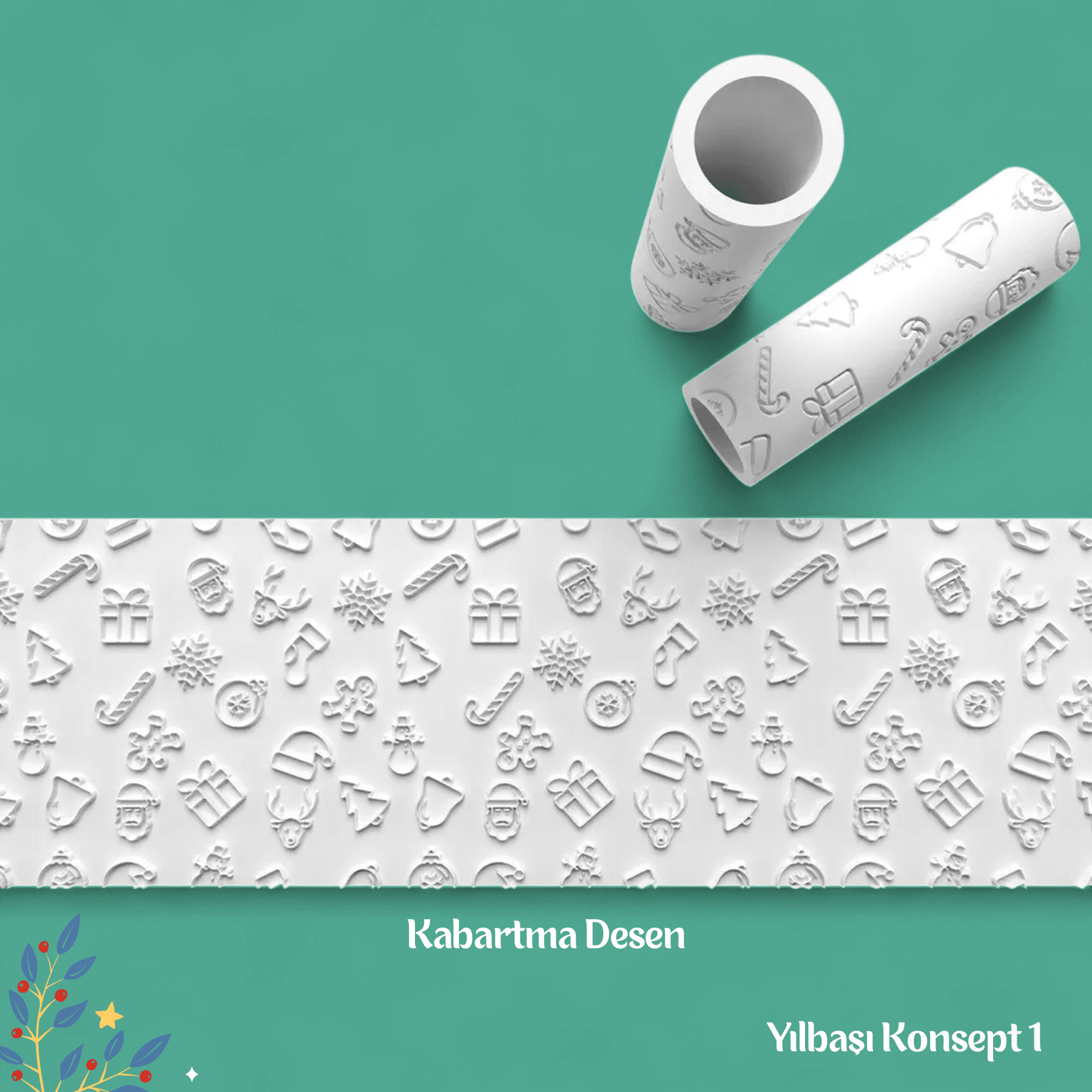 Yılbaşı Konsept 1 - Doku Rulosu