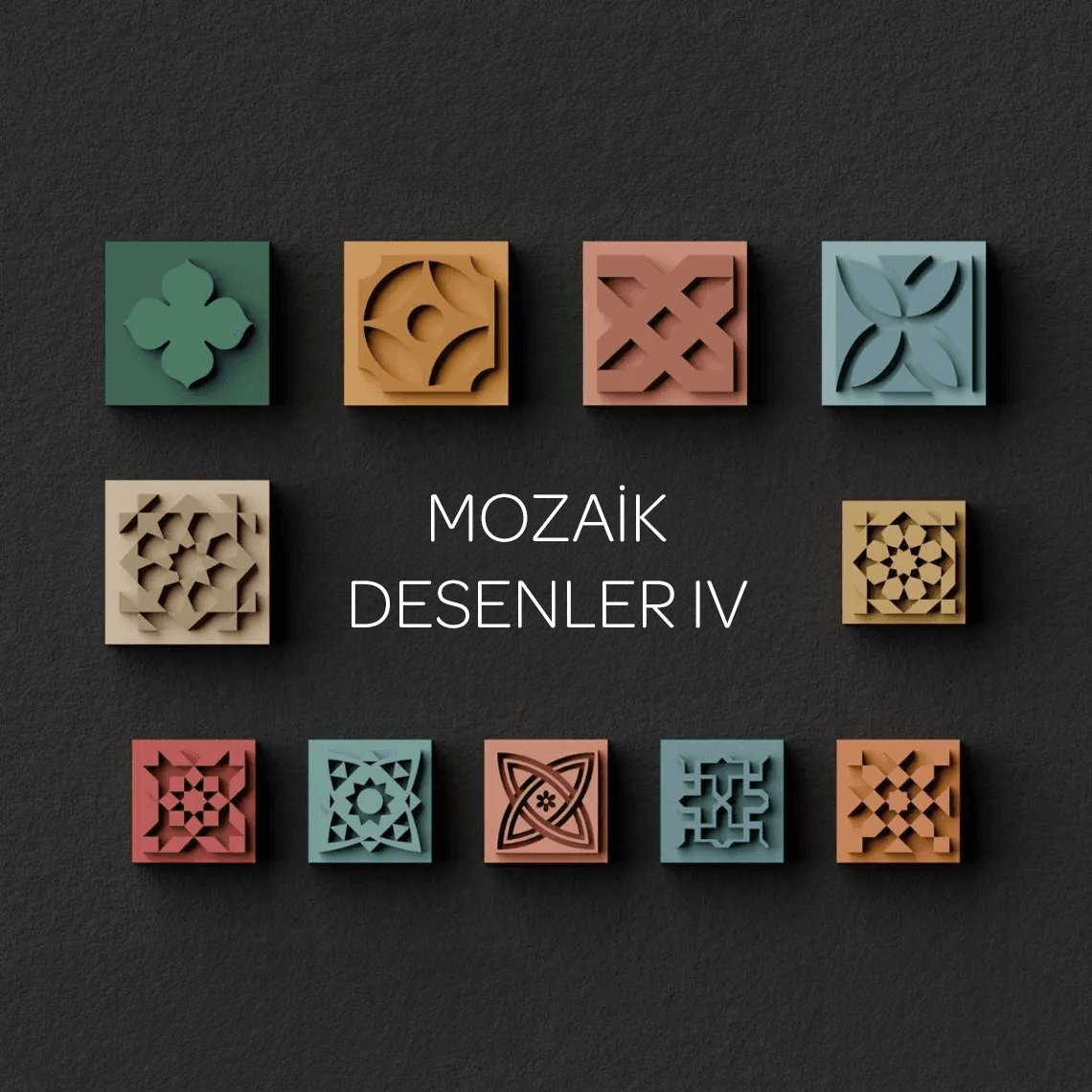 Mozaik Desenler IV - Mühür ve Kesici Set