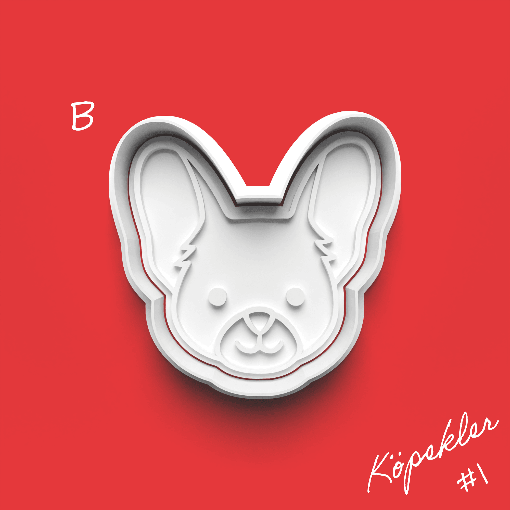 Köpekler #1 Serisi Kurabiye Kalıbı Damga ve Kesici Seti