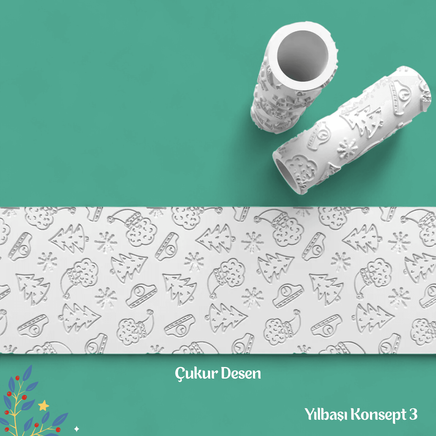 Yılbaşı Konsept 3 - Doku Rulosu