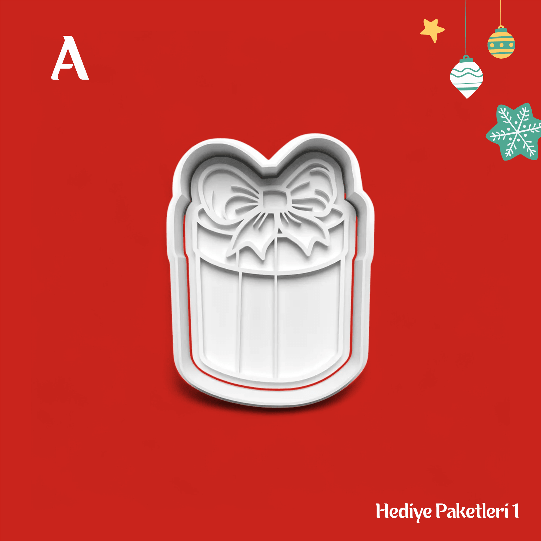 Hediye Paketleri 1 - Kurabiye Kalıbı Damga ve Kesici Set