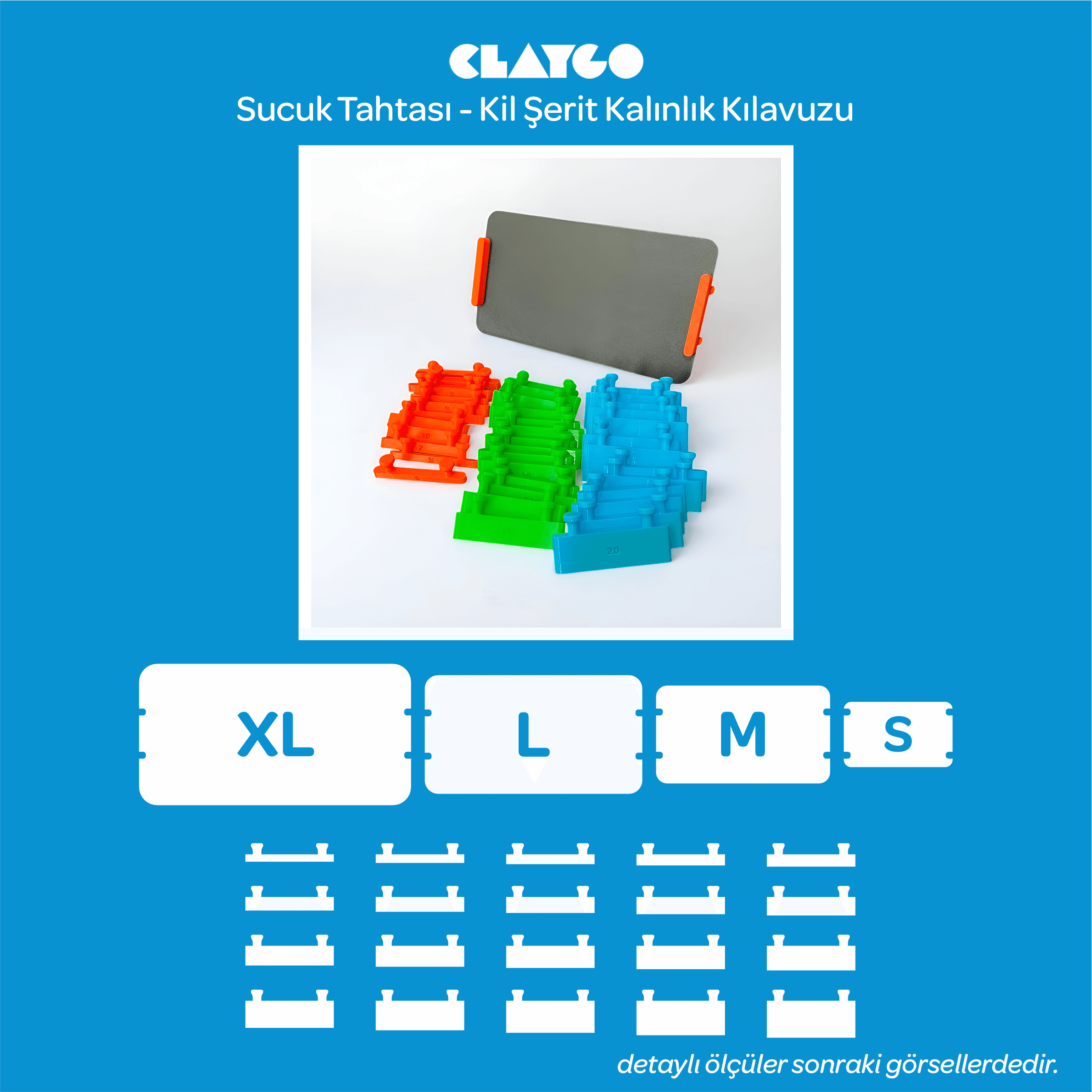 Sucuk Tahtası (Kil Şerit Kalınlık Kılavuzu)