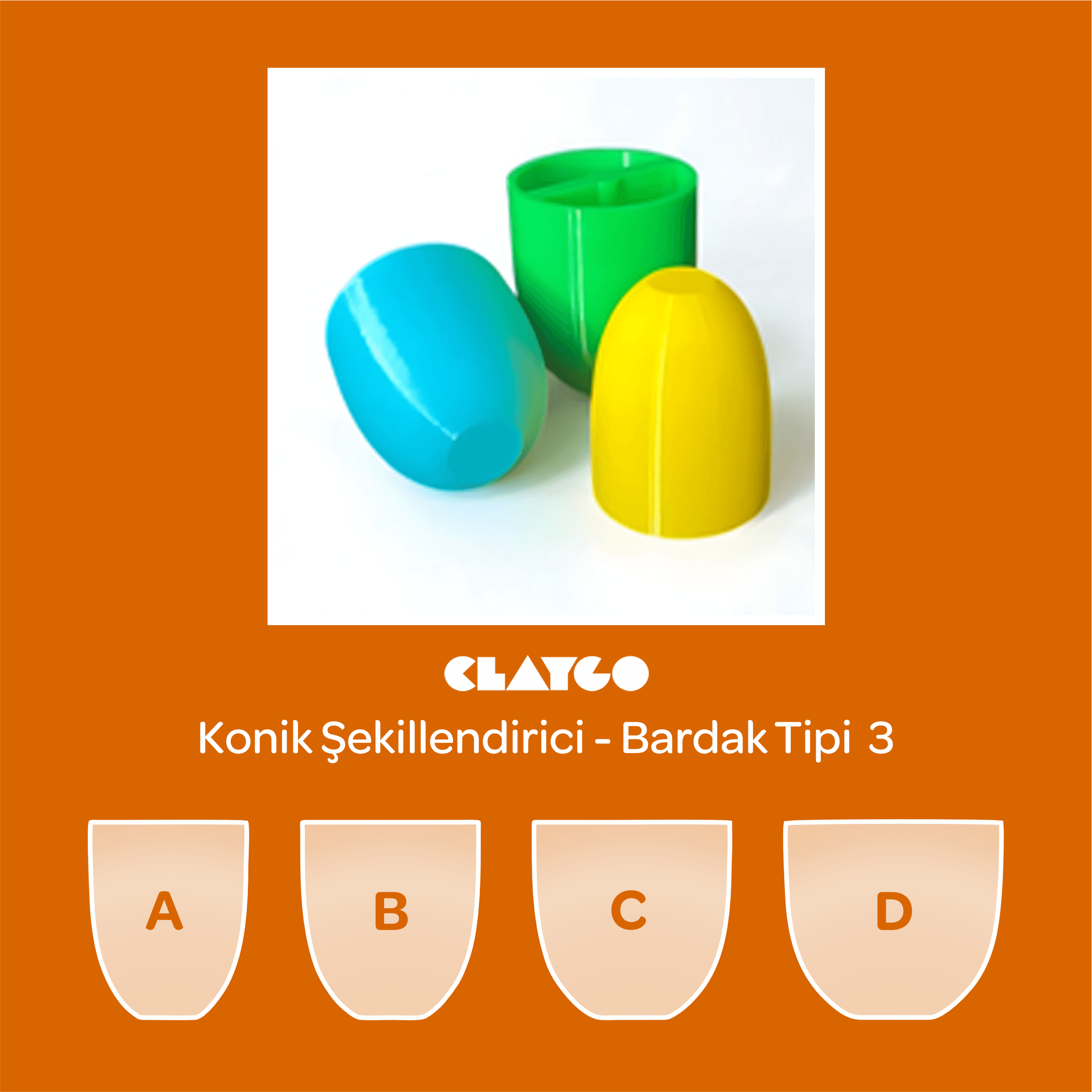 Konik Şekillendirici - Bardak Tipi 3