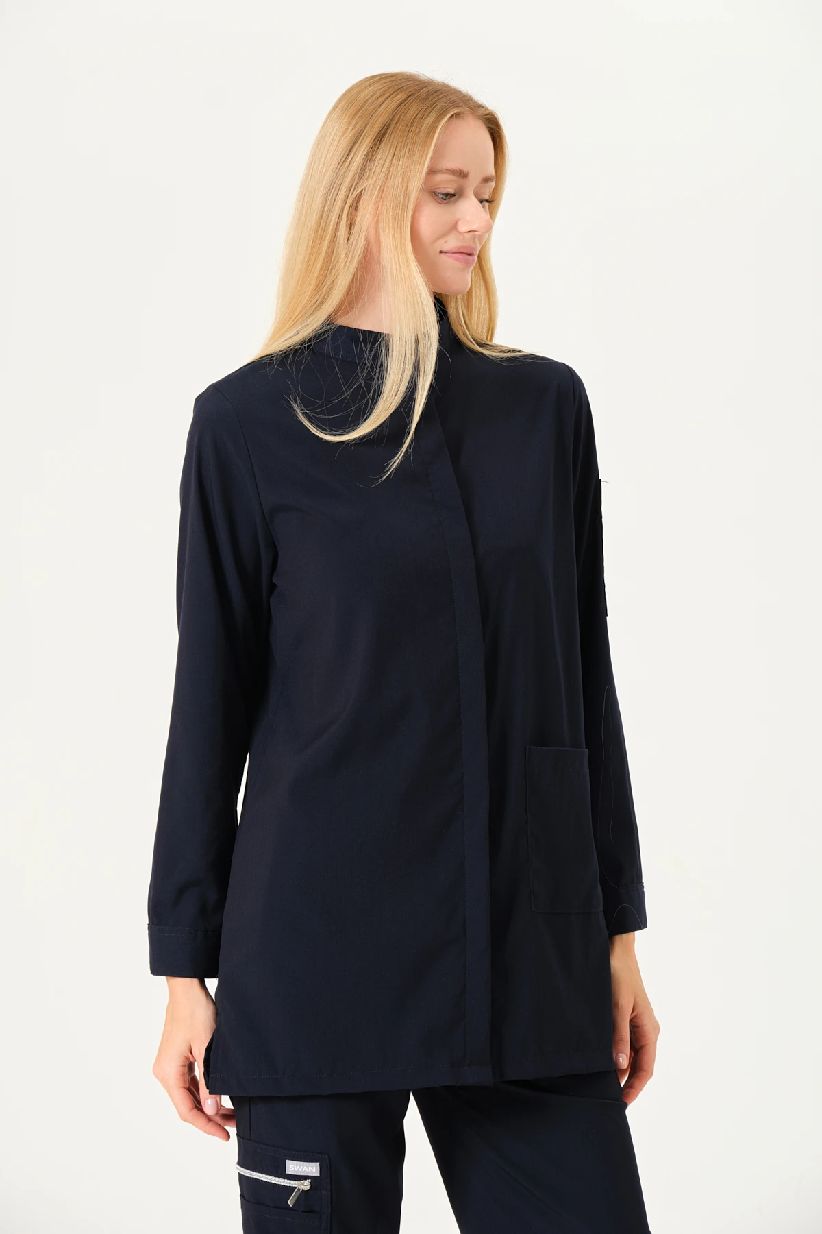 OLIVIA - Gece Mavisi Tesettür Üst Üniforma (DIAMOND)