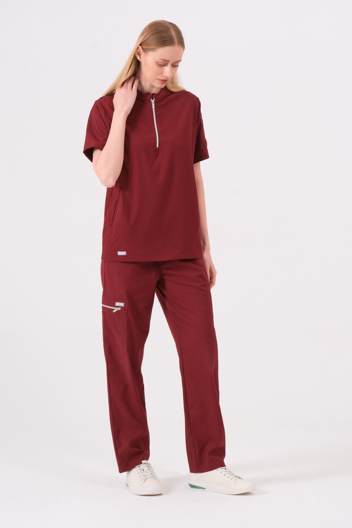 CARINA - BORDO KADIN ALT ÜNİFORMA