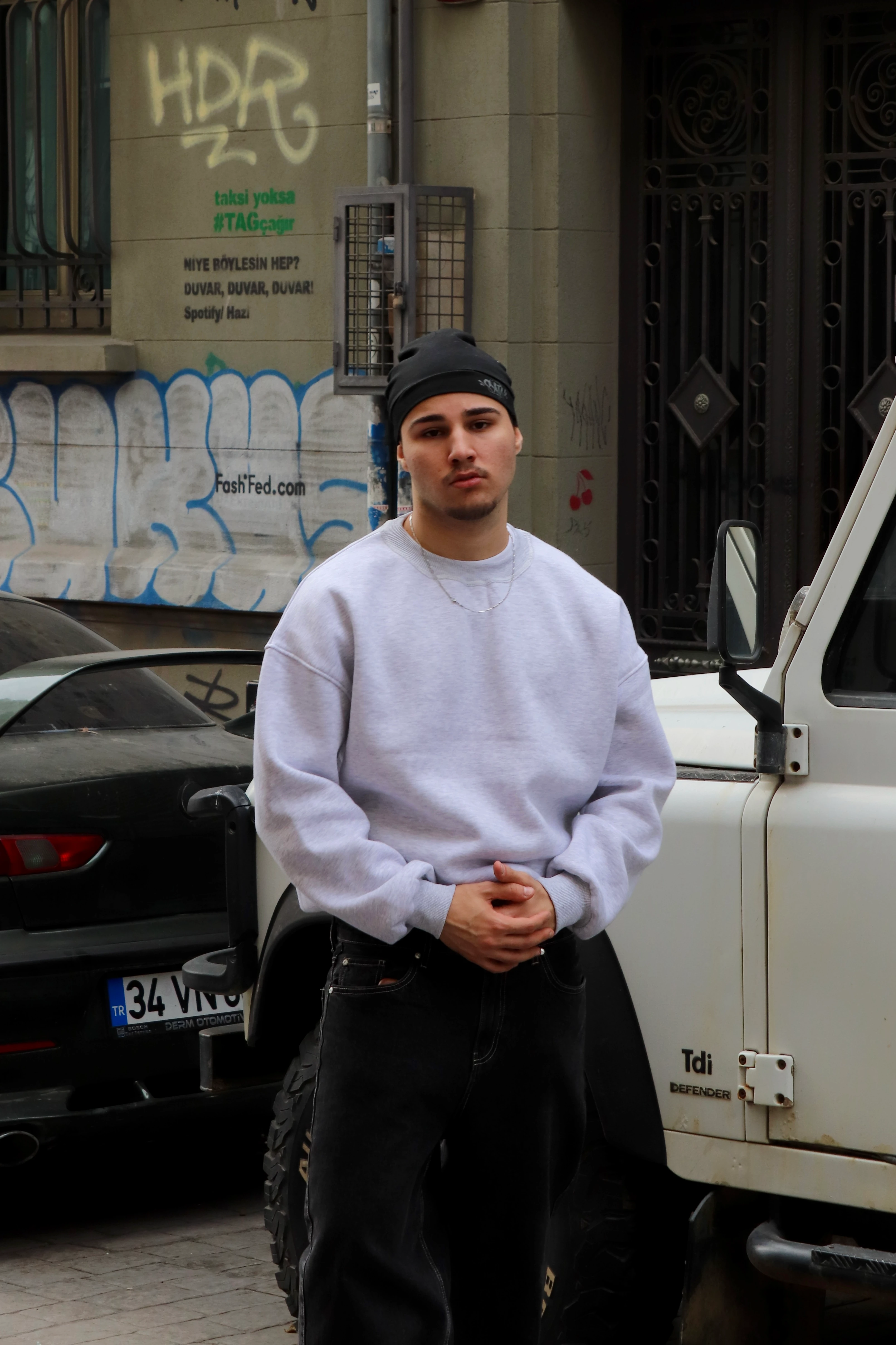 Boxy Fit Sweatshirt – Gri Melanj