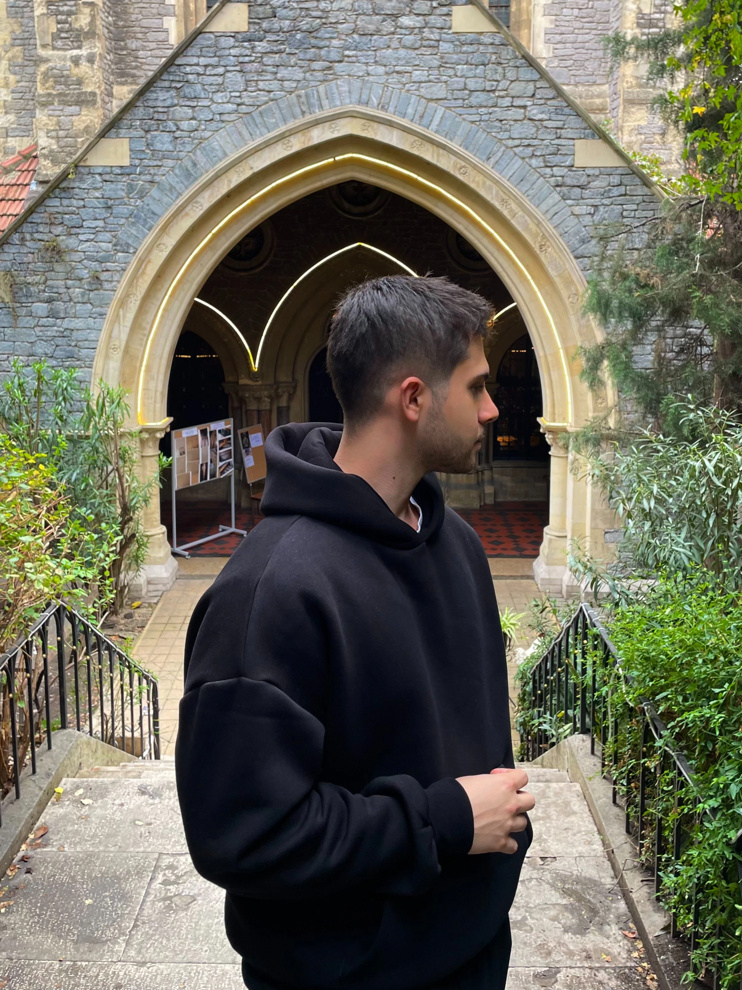 Heavyweight Oversized Boxy Fit Hoodie - Siyah