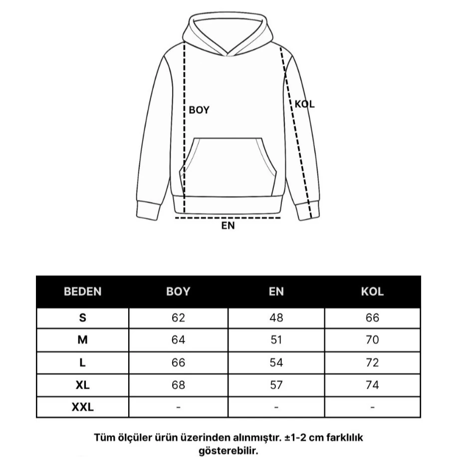 Oversized Hollywood Patch Hoodie - Bej