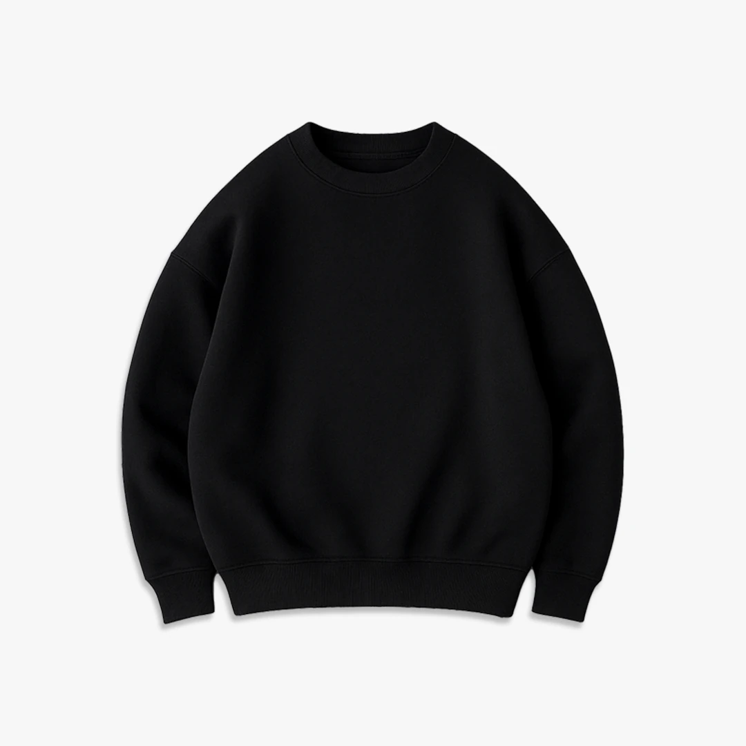 Boxy Fit Sweatshirt – Siyah
