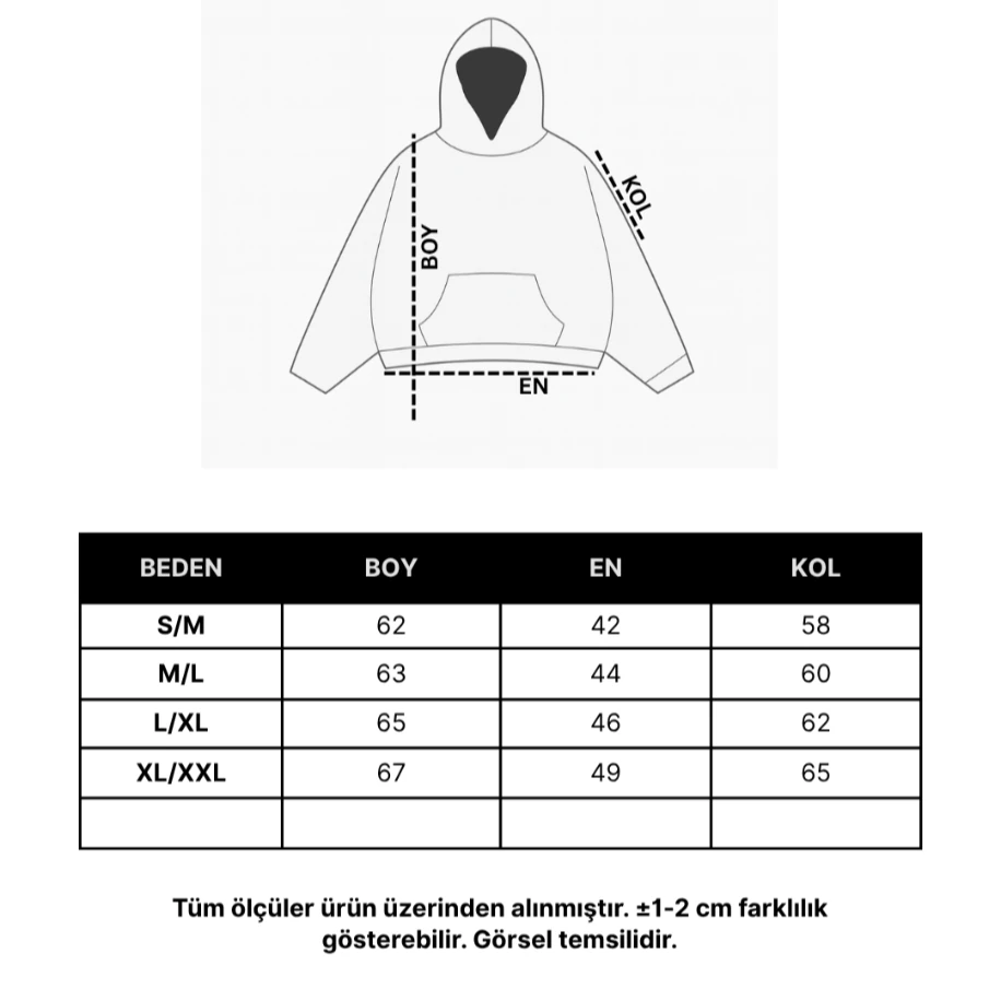 Oversized Boxy Fit Hoodie – Gri Melanj