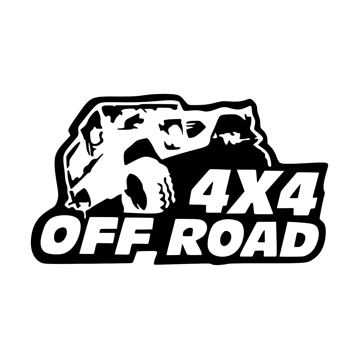 4x4 Off Road Vektörel Sticker Tasarımı (1001)