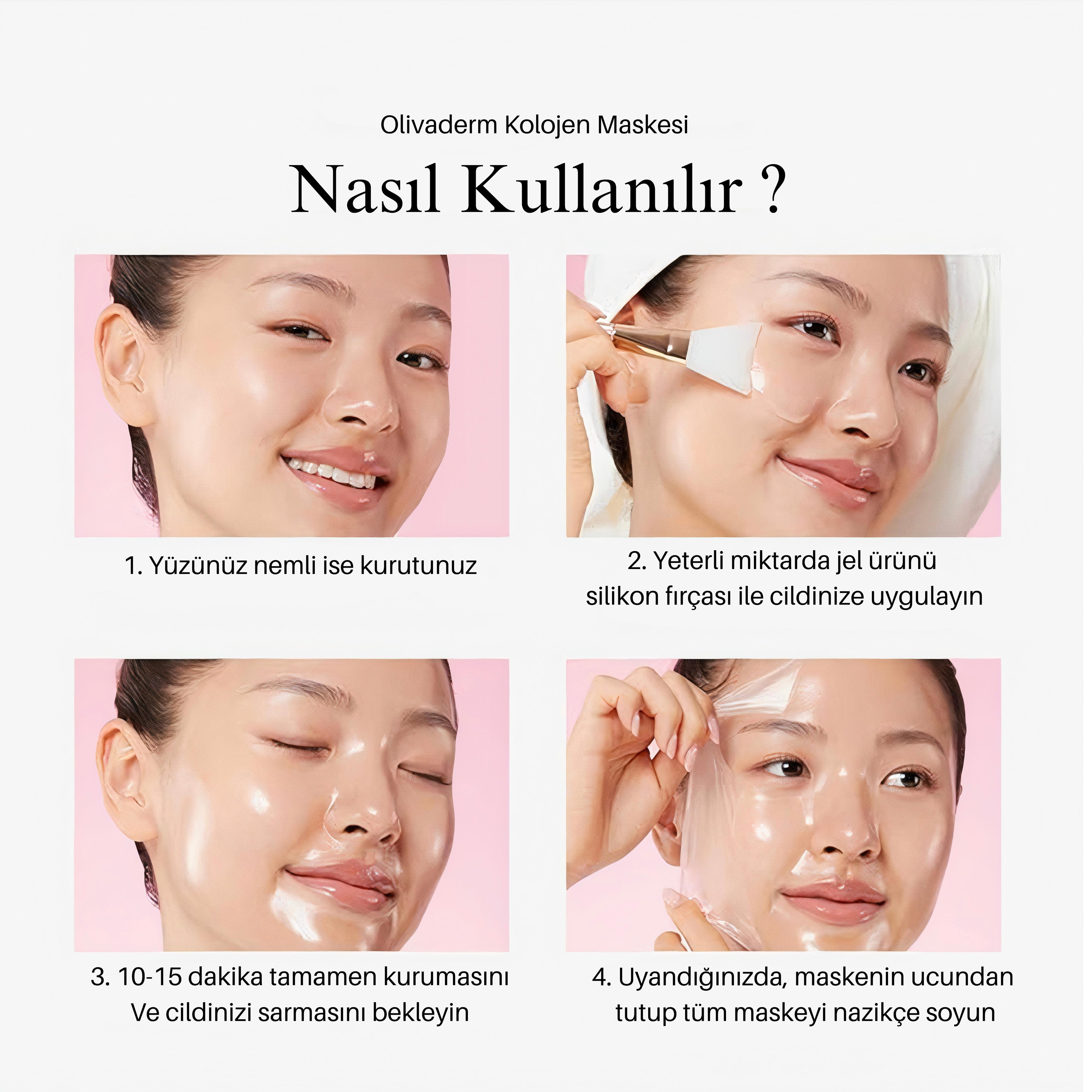 Oliva Derm Soyulabilir Kolajen Maske