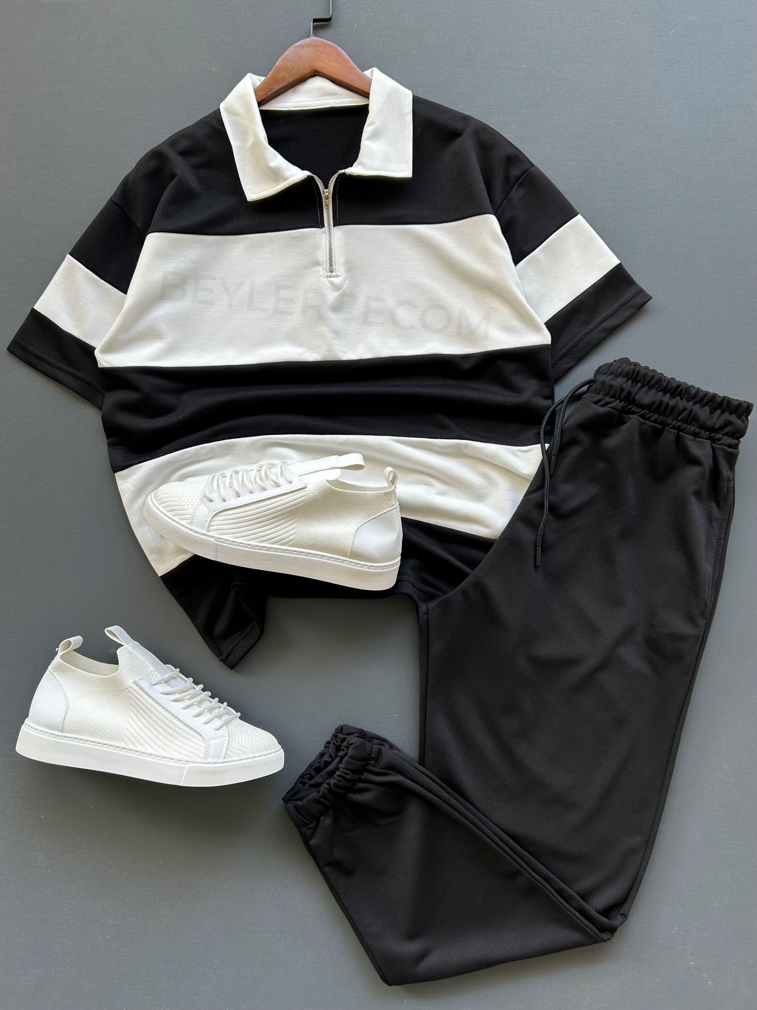 Parçalı Oversize Tişört + Pantolon Takım