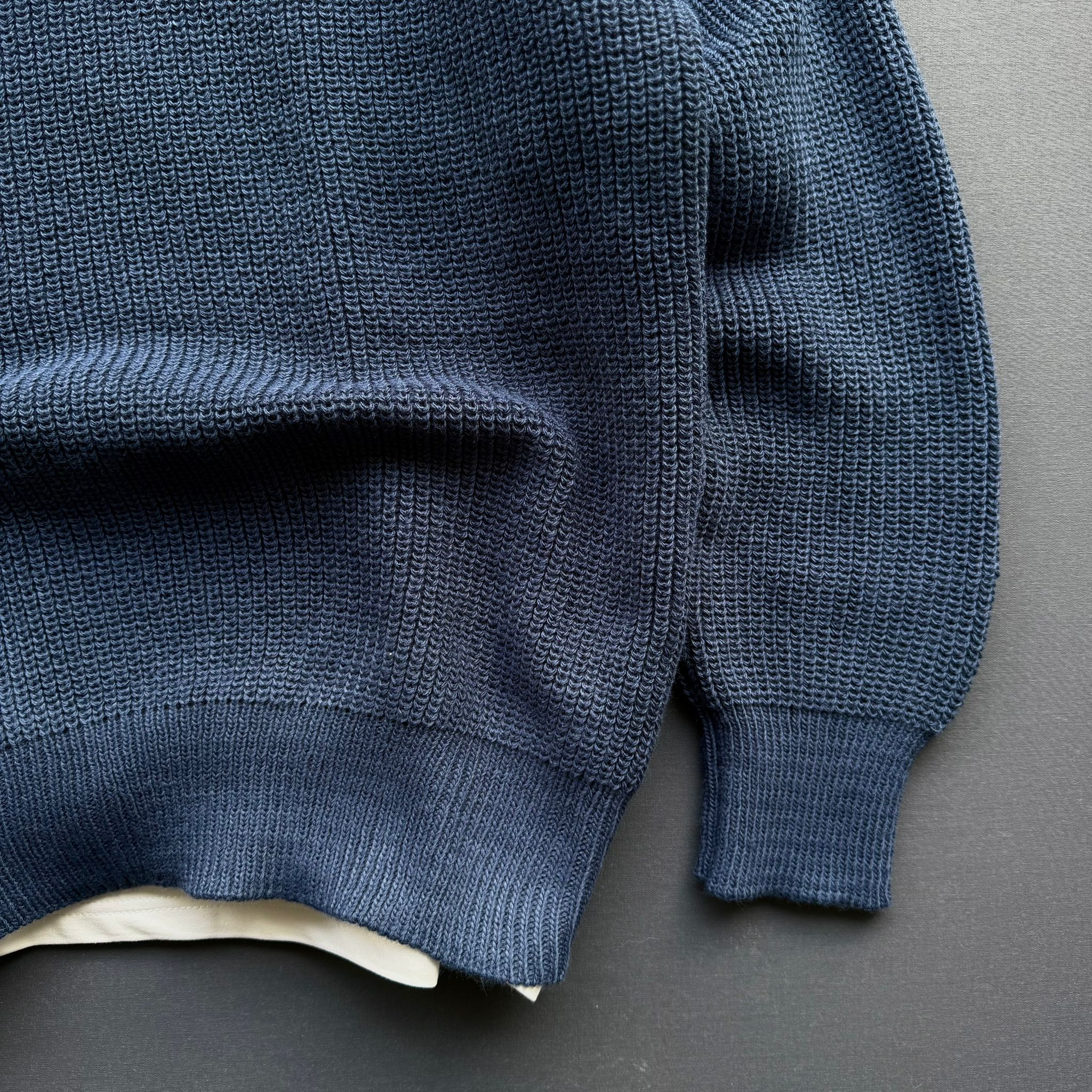 Fermuar Yakalı Oversize Selanik Triko Kazak