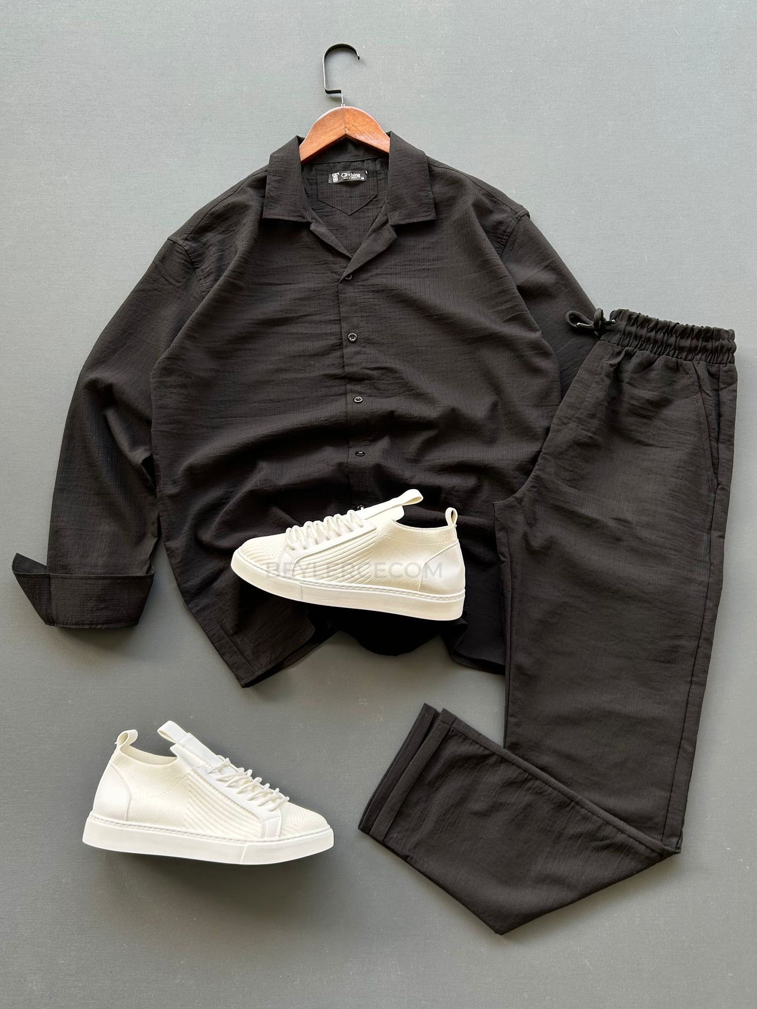 Kristal Gold Kumaş Gömlek + Pantolon Takım