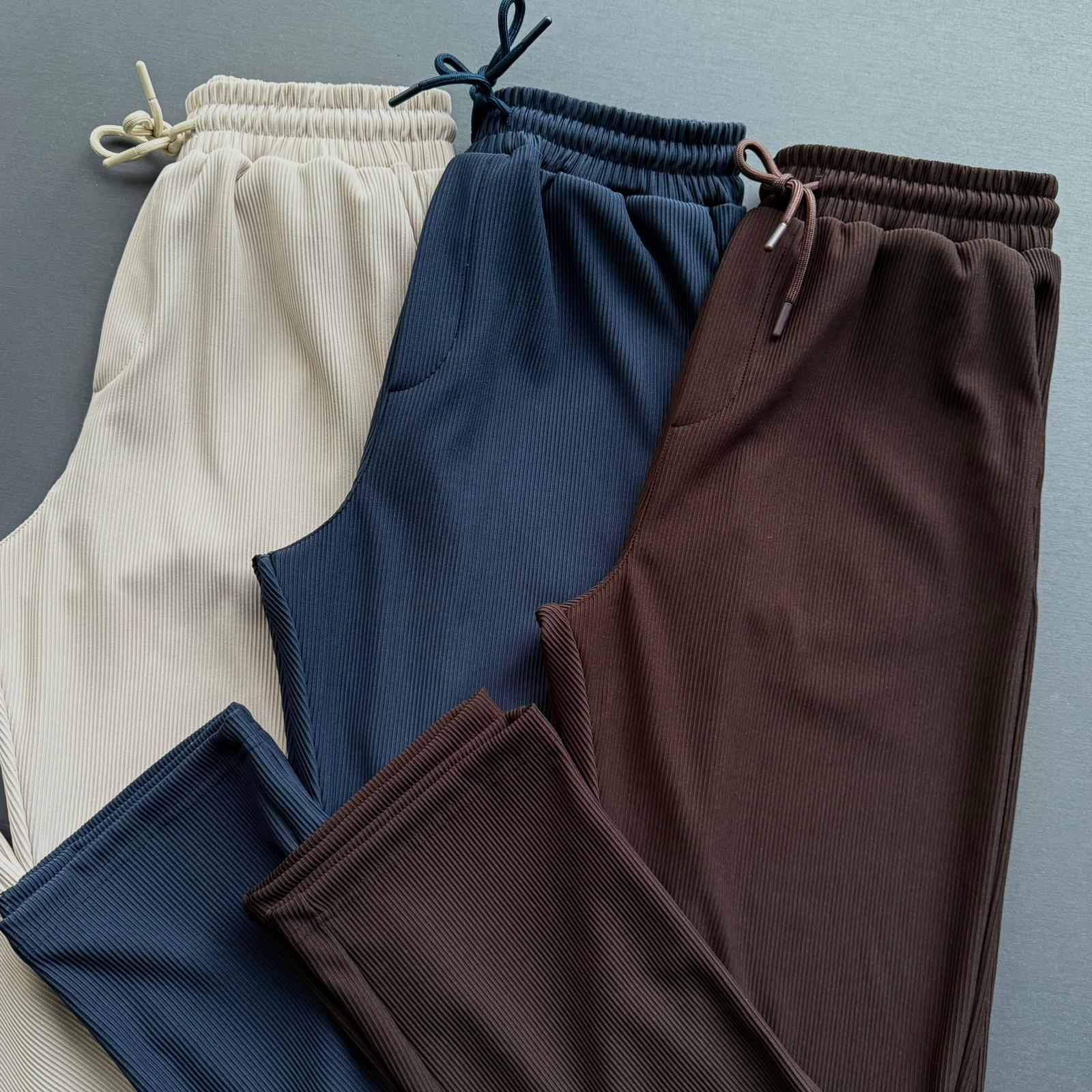 3 Adet Baggy Fitilli Bol Pantolon