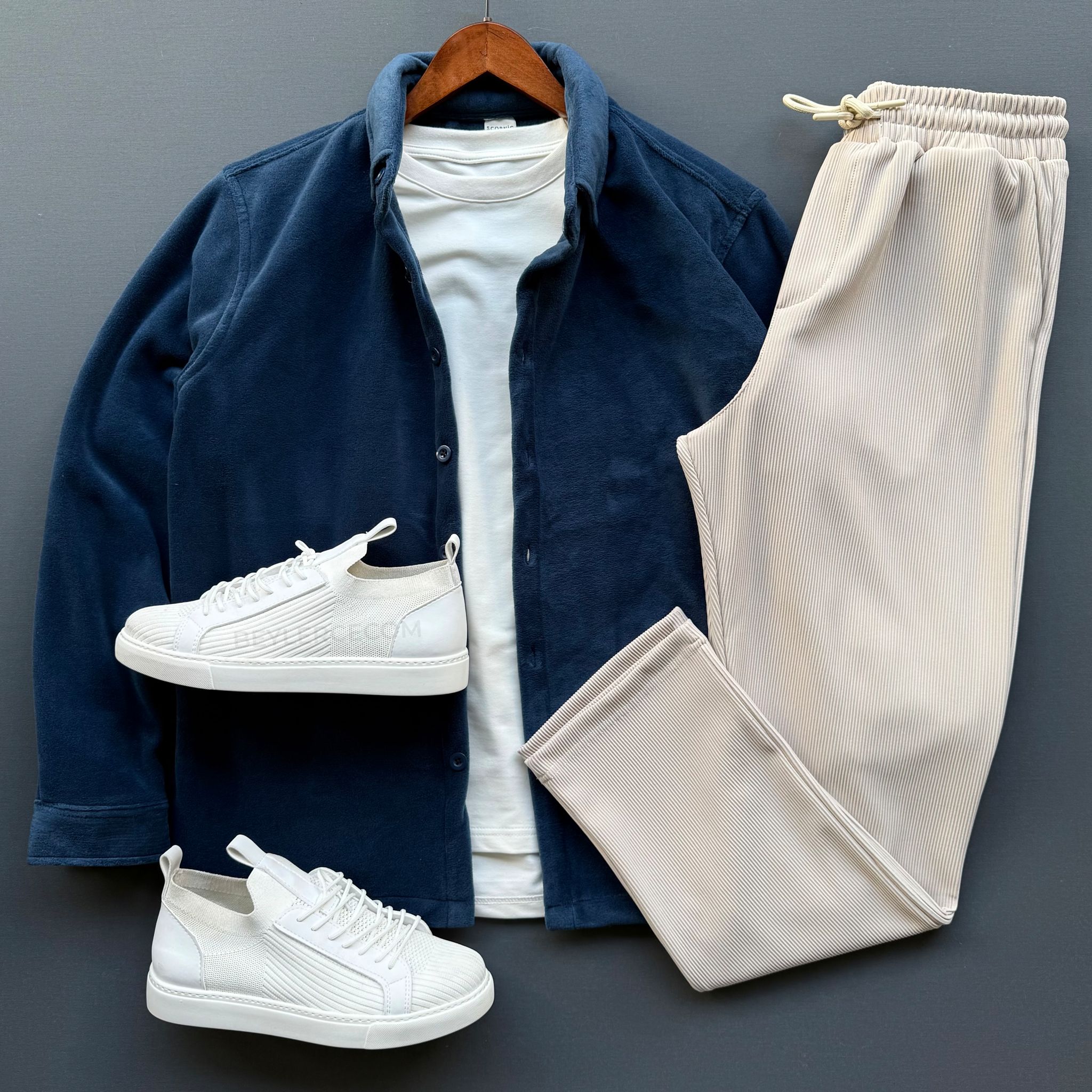 Polar Gömlek + Baggy Fitilli Pantolon Kombin