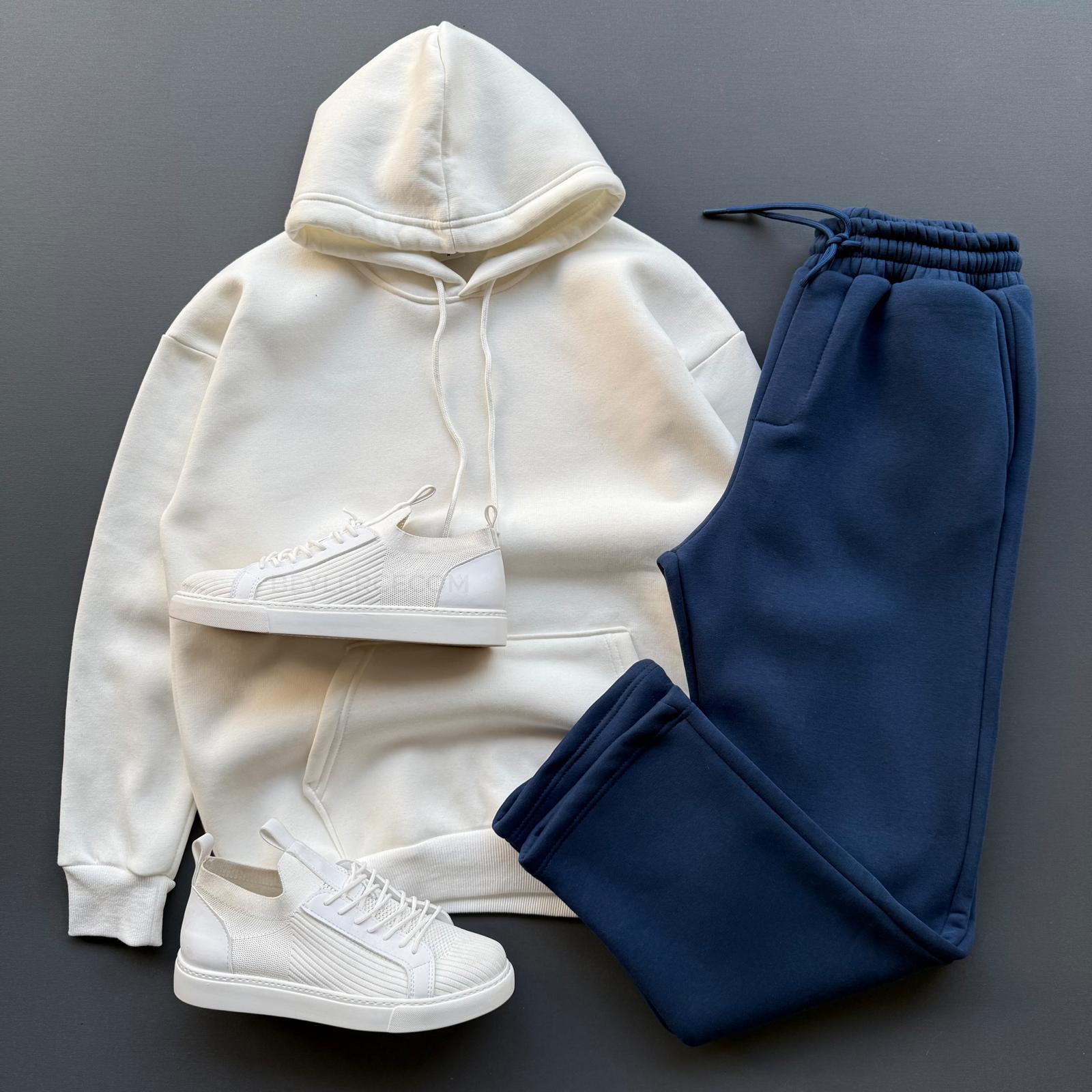 Kanguru Sweatshirt + Baggy Fit Eşofman Kombin