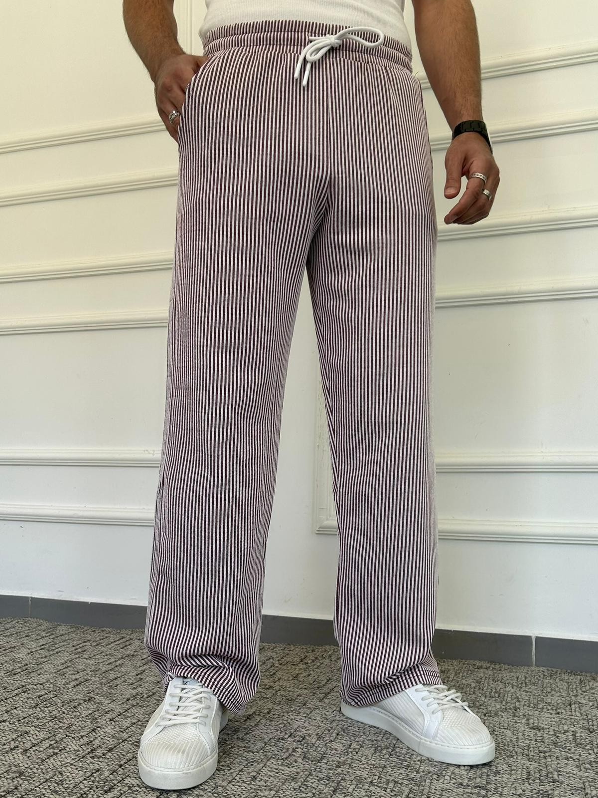 Çizgili Unisex Eşofman Altı