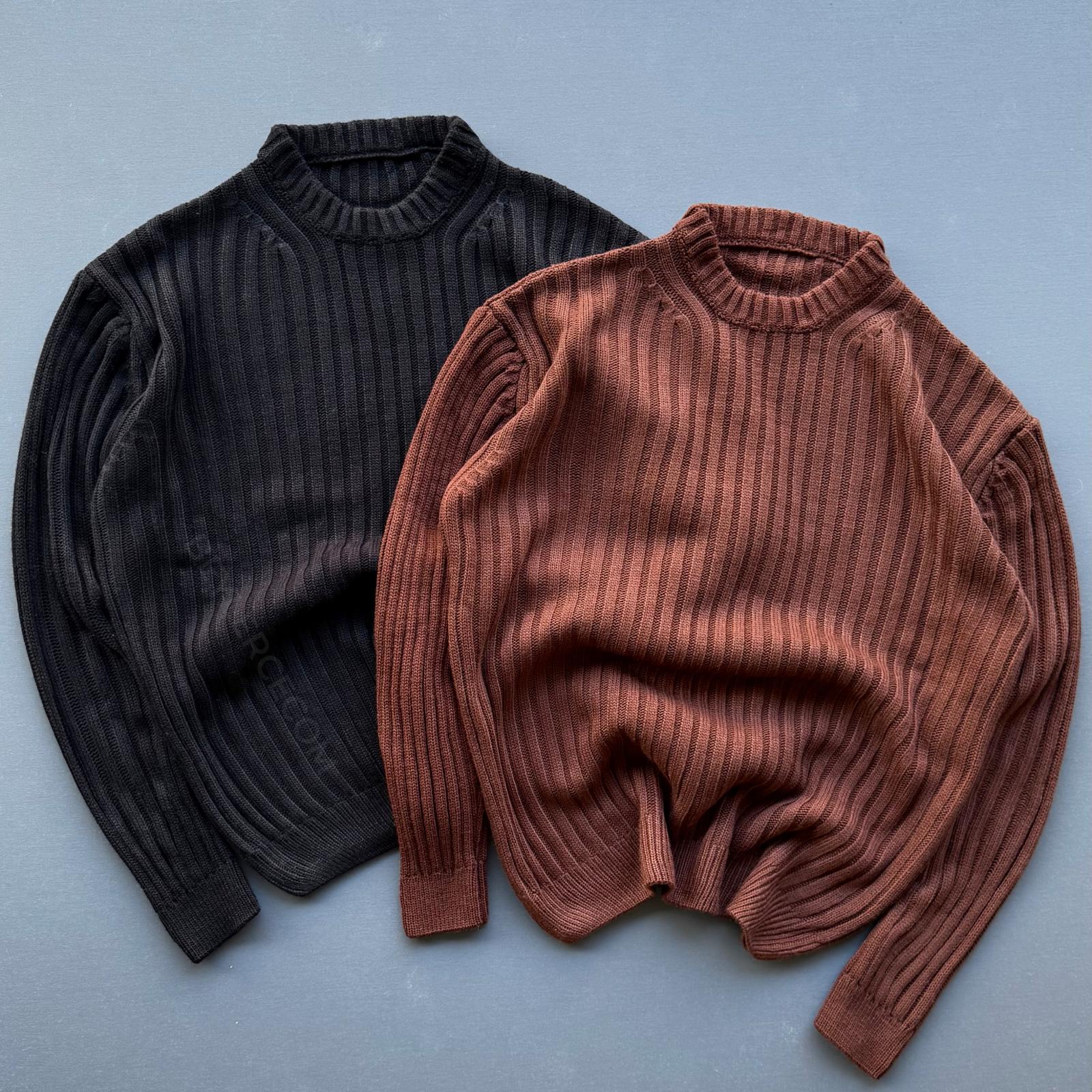 2 Adet Oversize Selanik Triko Kazak