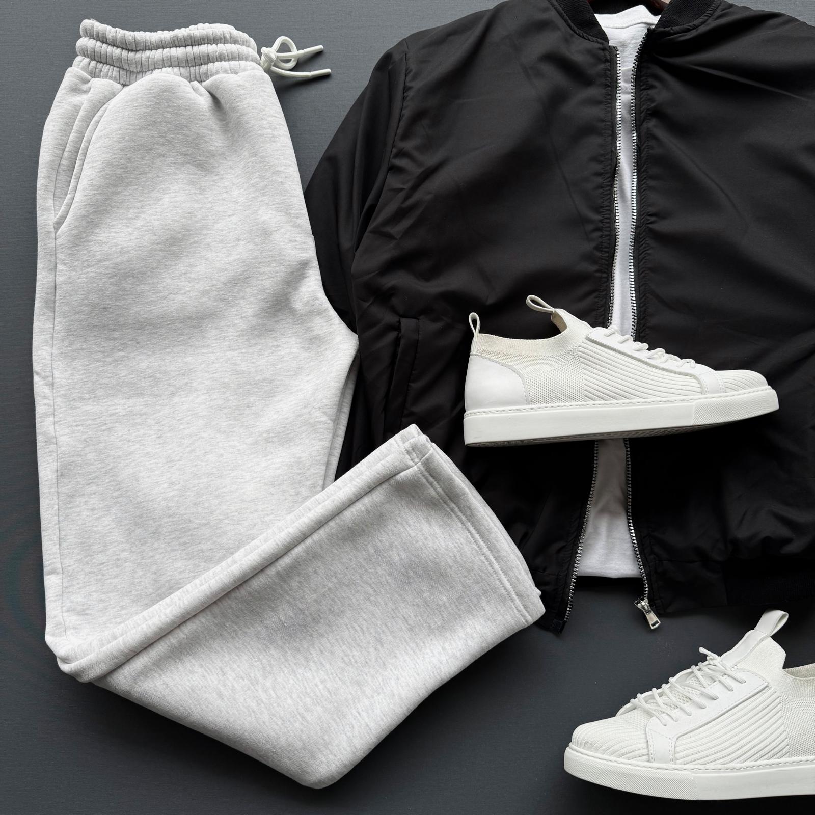 Oversize Bomber Ceket + Baggy Eşofman Kombin