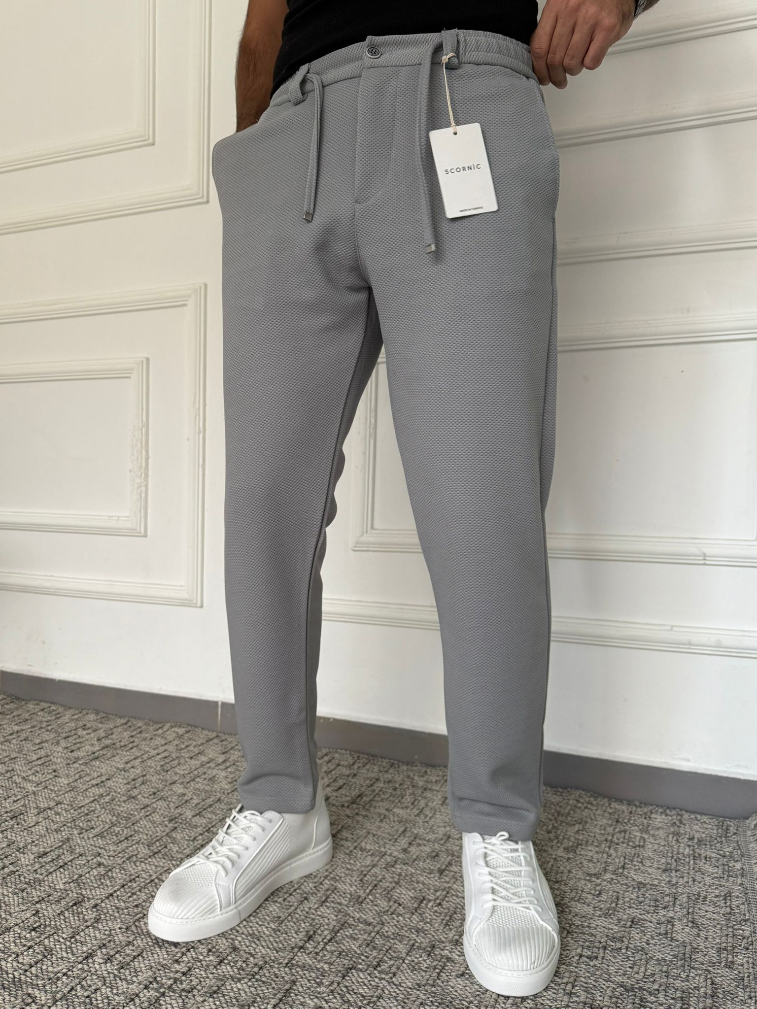 Dokulu Jogger Pantolon