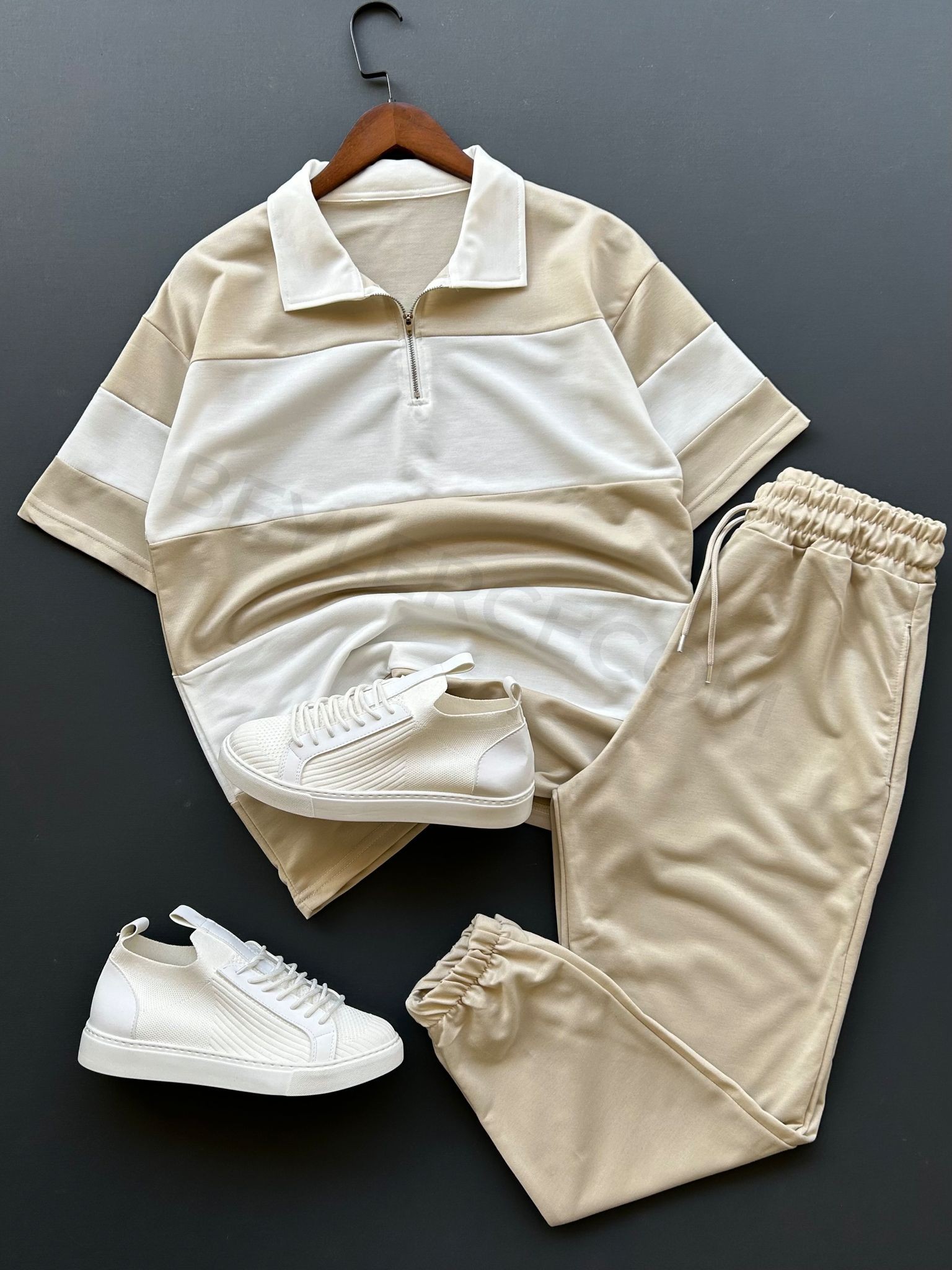 Parçalı Oversize Tişört + Pantolon Takım