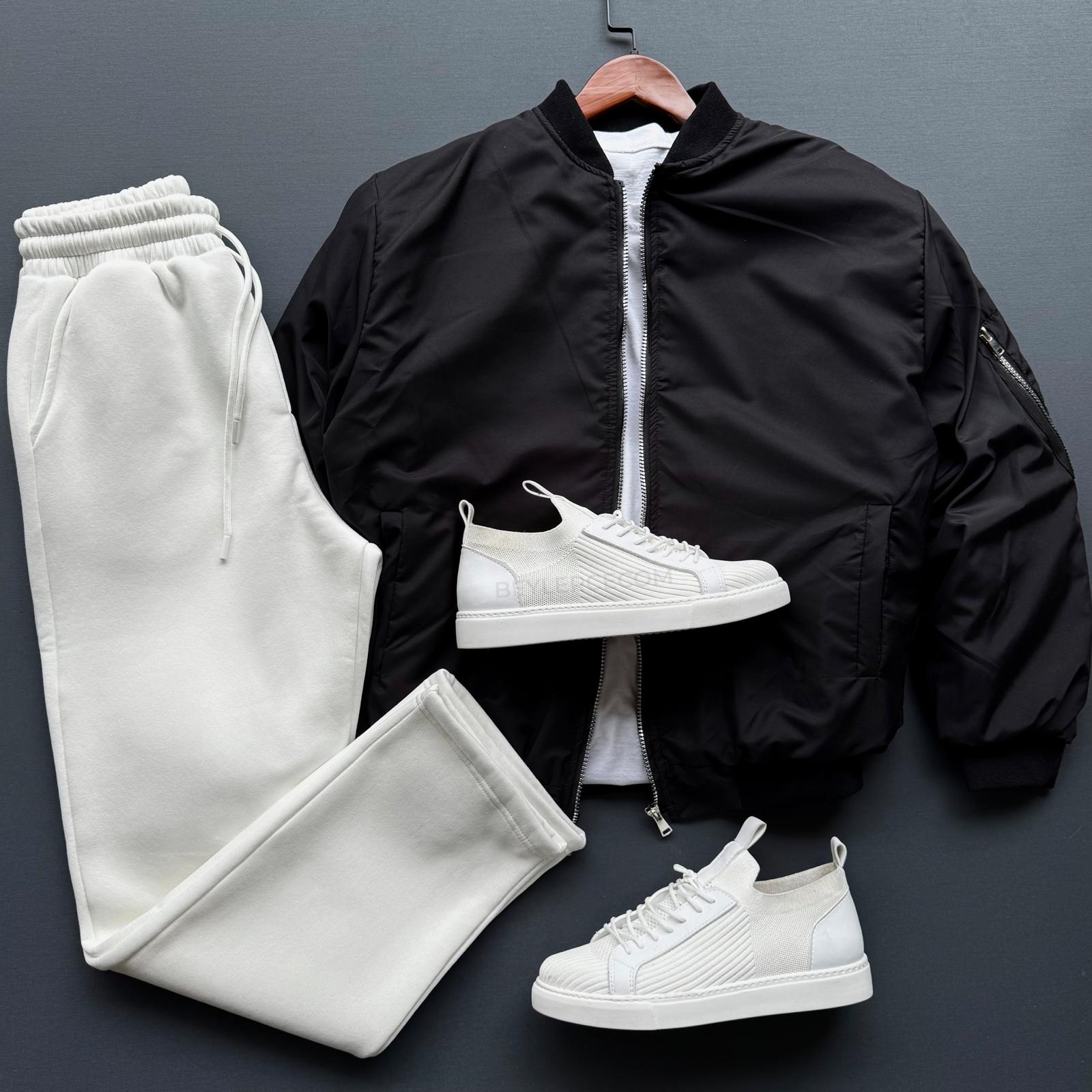 Oversize Bomber Ceket + Baggy Eşofman Kombin