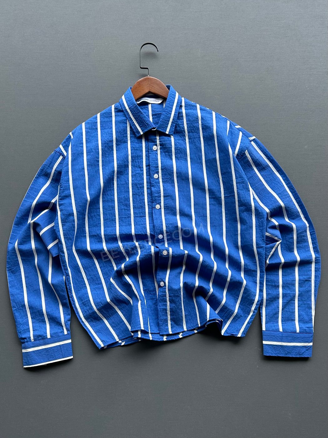 Mevsimlik Çizgili Oversize Gömlek