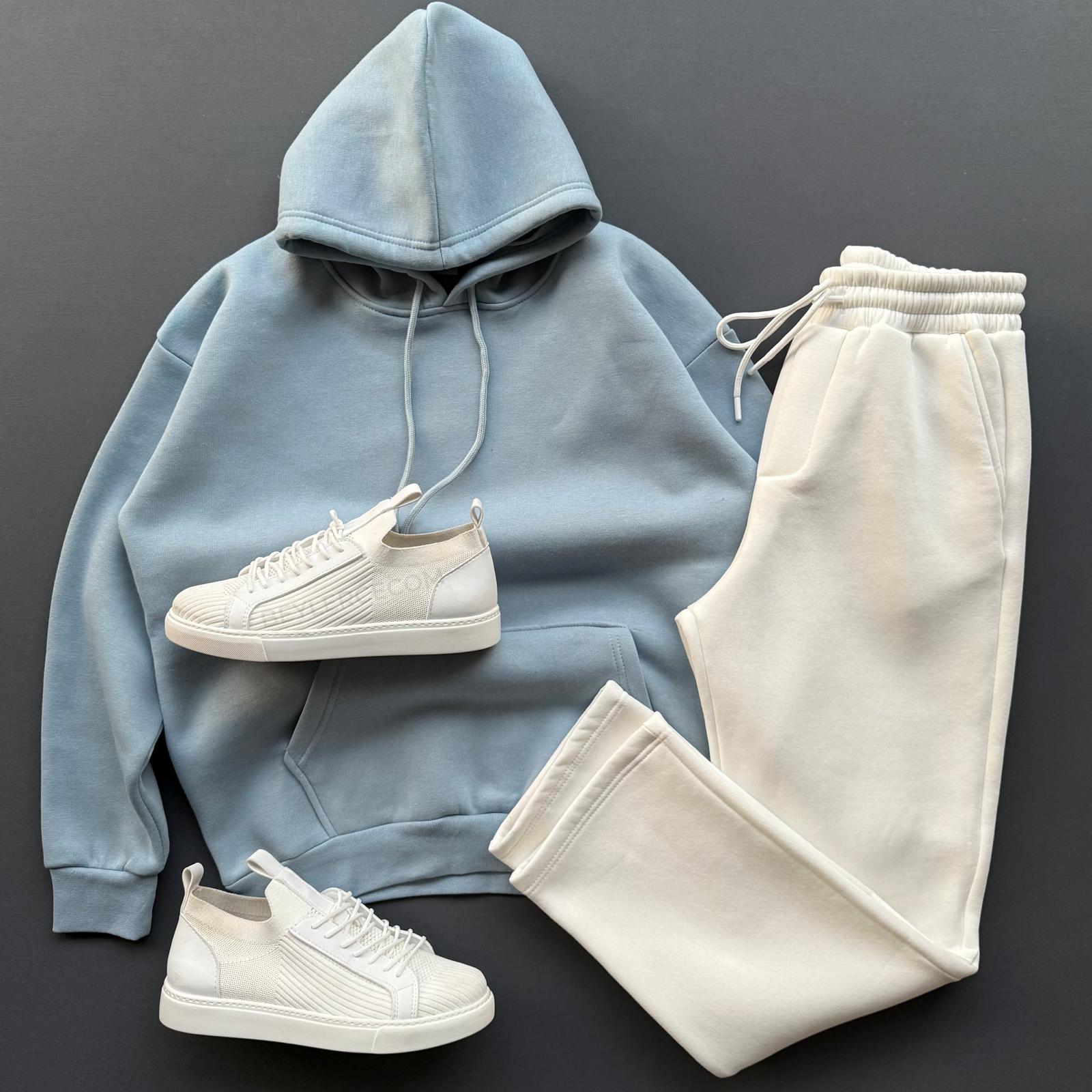 Kanguru Sweatshirt + Baggy Fit Eşofman Kombin