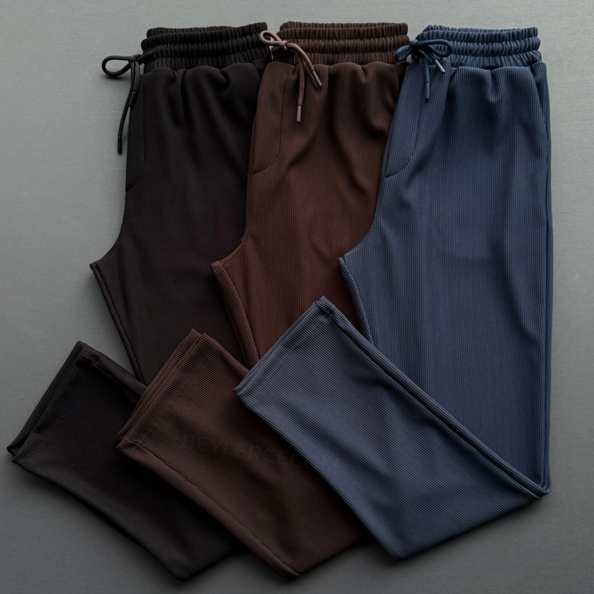 3 Adet Baggy Fitilli Bol Pantolon