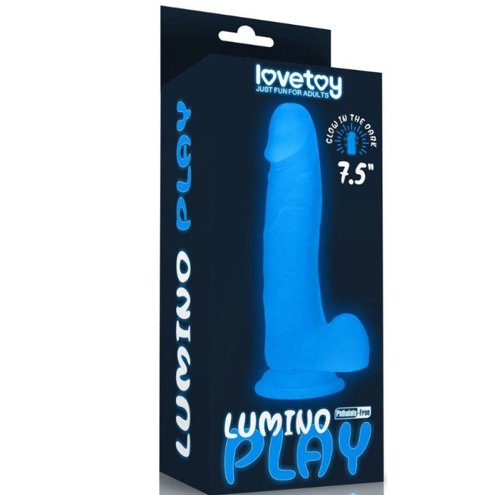 Lovetoy Lumino Play Jelly Dildo 19 cm Realistik Penis LV319020