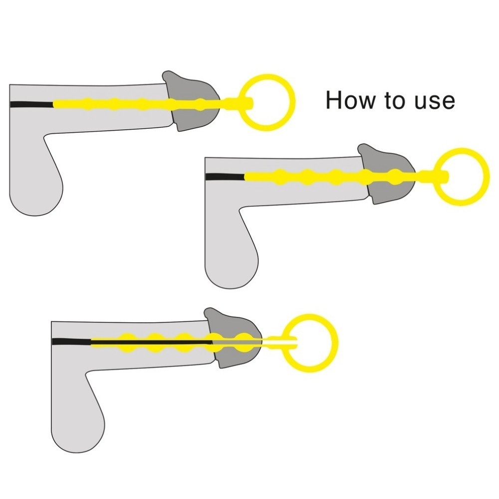 Penis Plug Training Set 3 Pcs. Silicone Penis Plug
